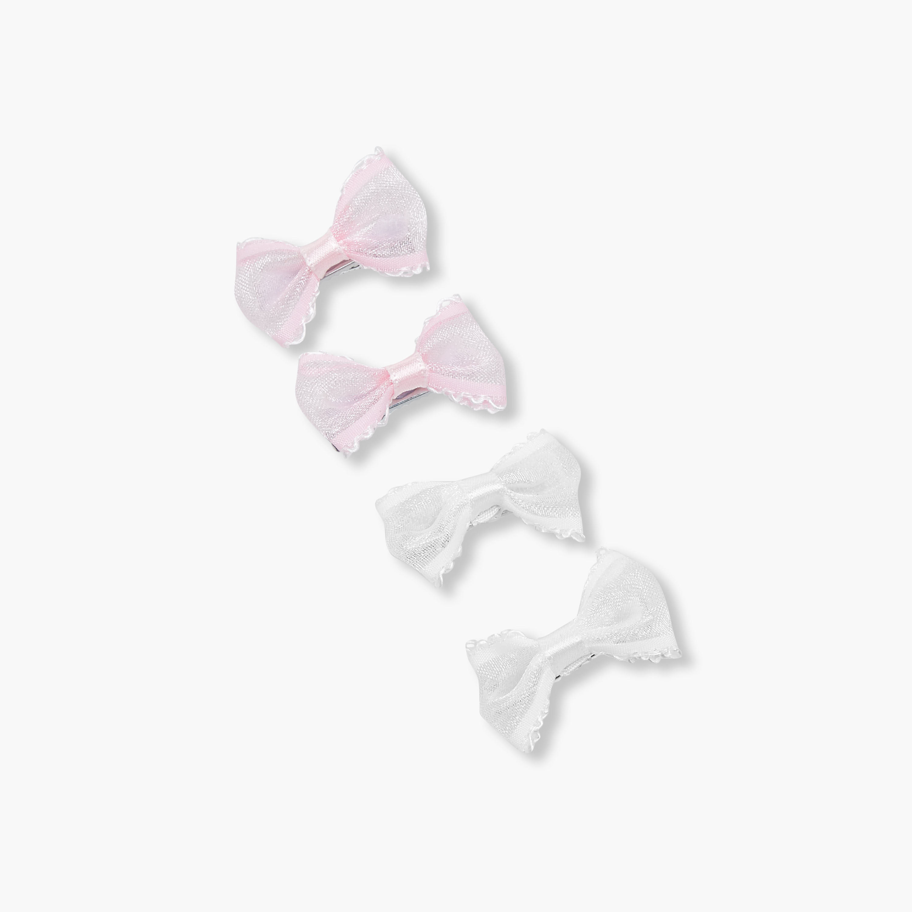 مشابك شعر بتفاصيل فيونكة من تشارمز - طقم من 4 قطع-girls-accessories-hairaccessories-image-3