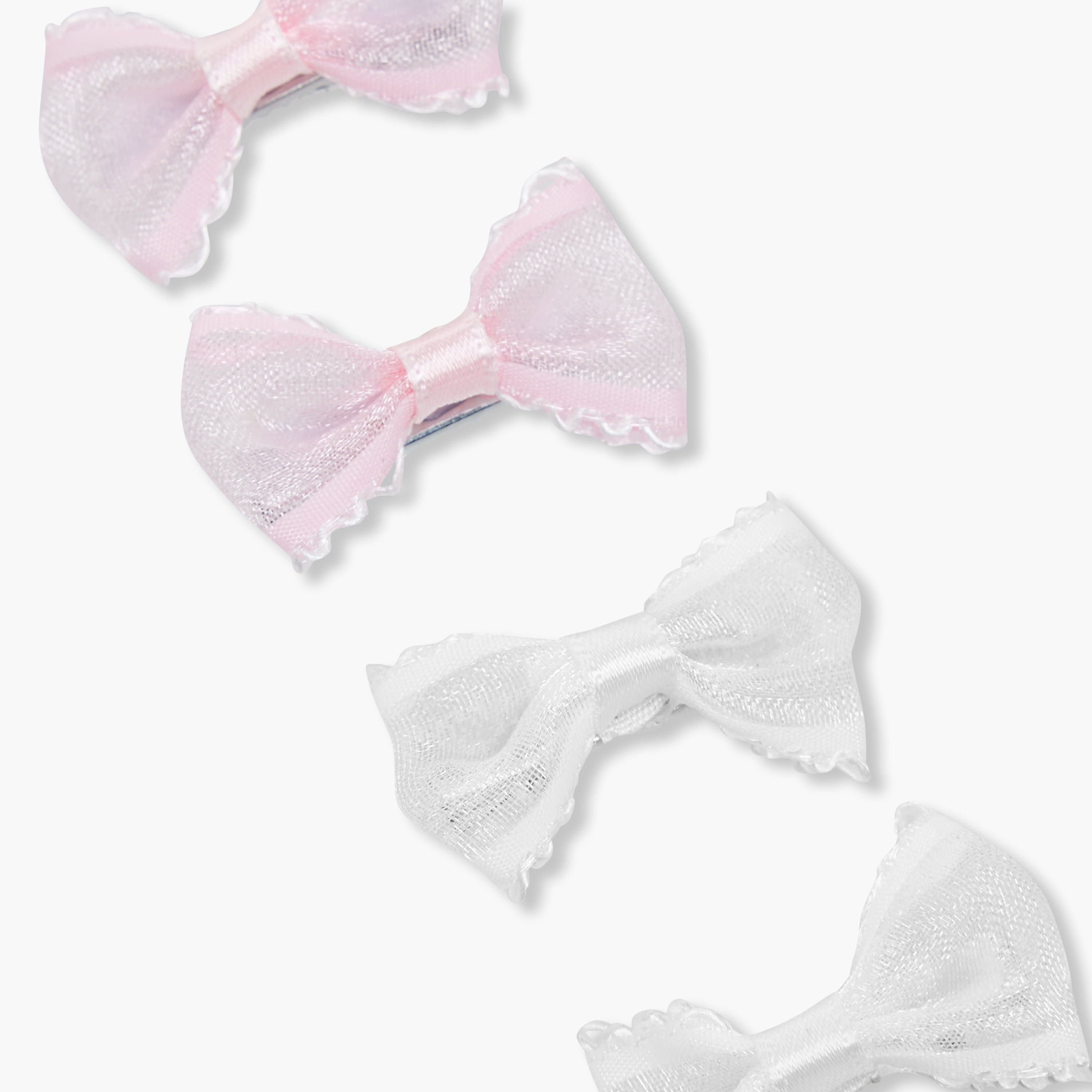 مشابك شعر بتفاصيل فيونكة من تشارمز - طقم من 4 قطع-girls-accessories-hairaccessories-image-2