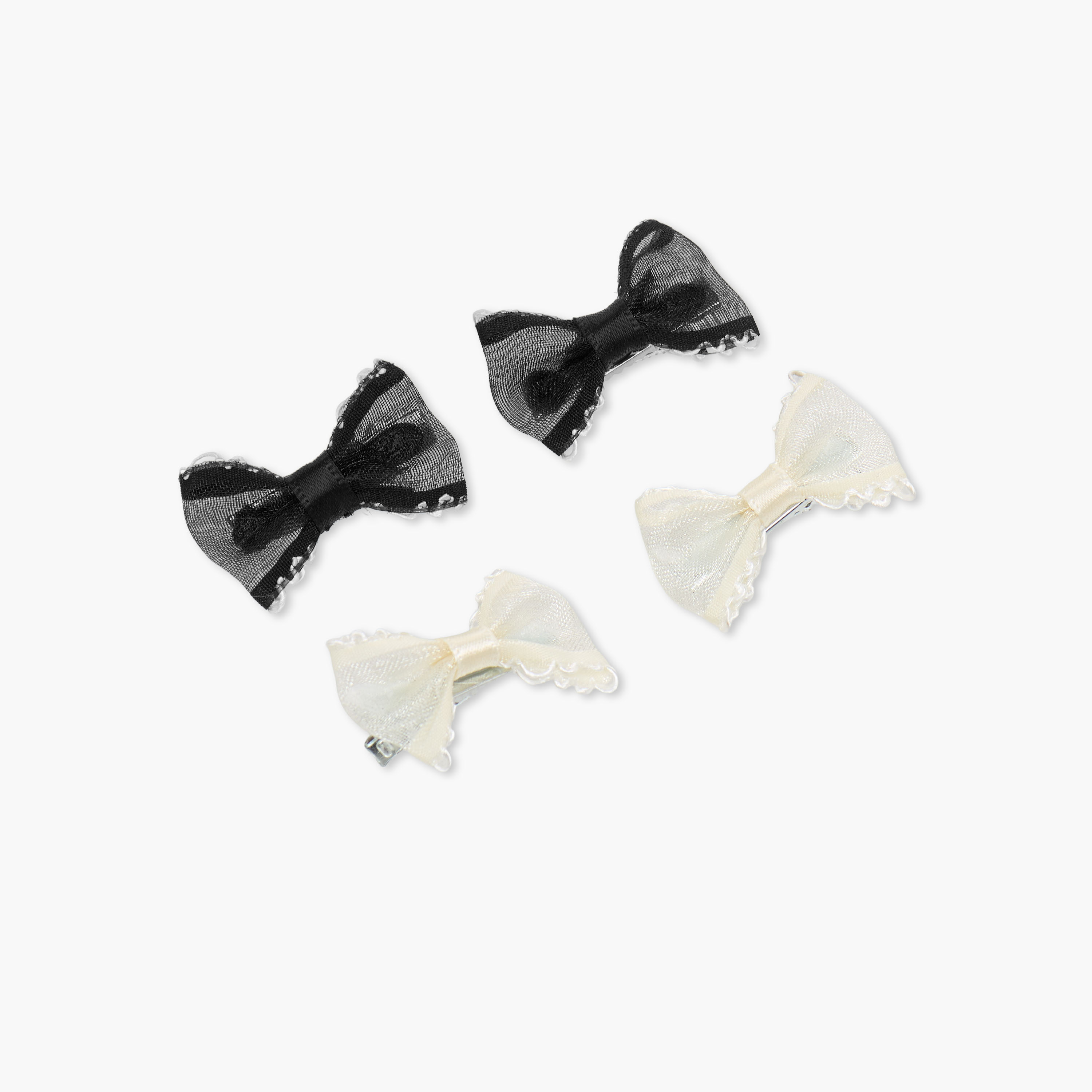 Pack of 4 Charmz Hair Clip with Bow Accent-baby-girls-accessories-hairaccessories-image-2