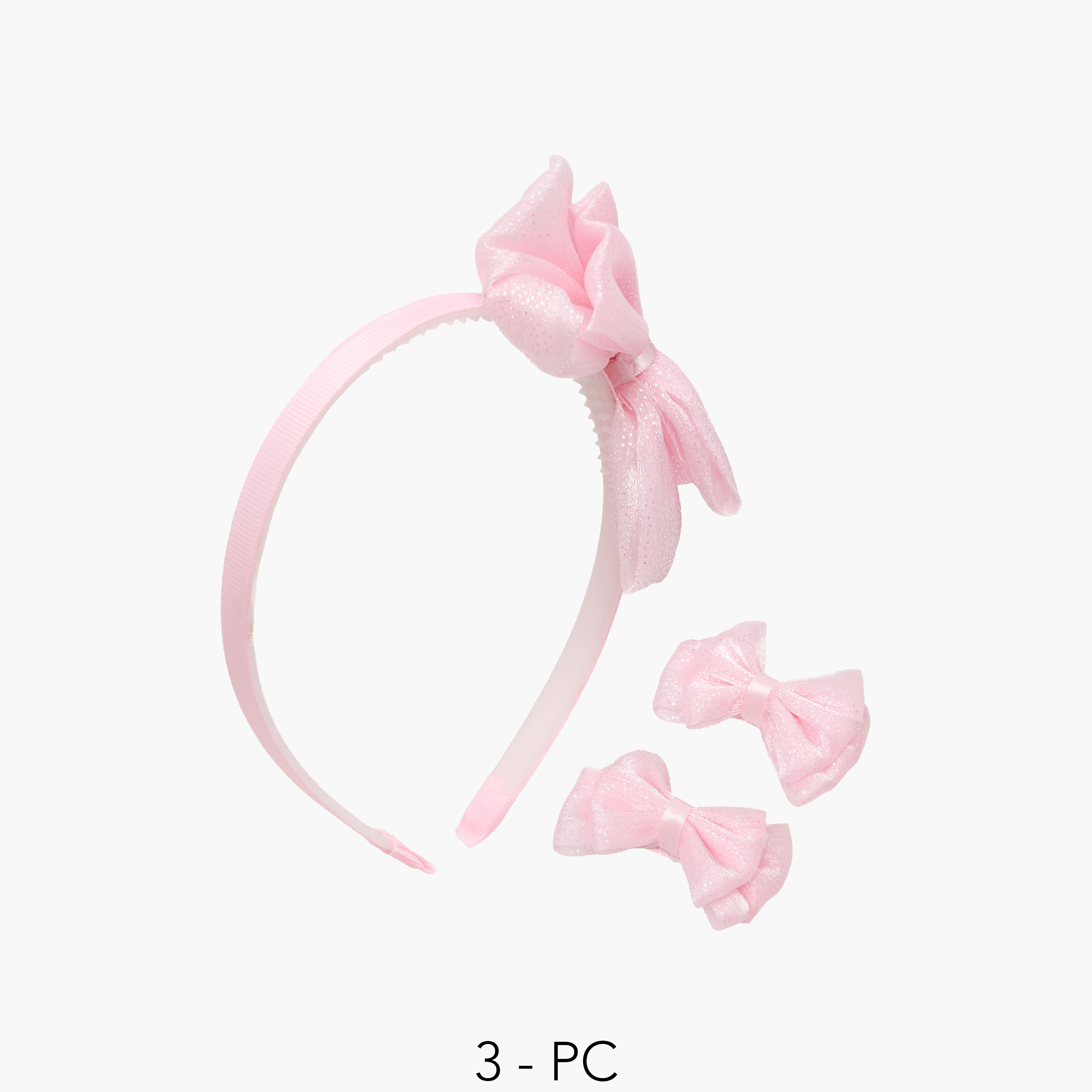 Set of 3 Charmz Hair Accessory Set with Bow Accent-girls-accessories-hairaccessories-image-1