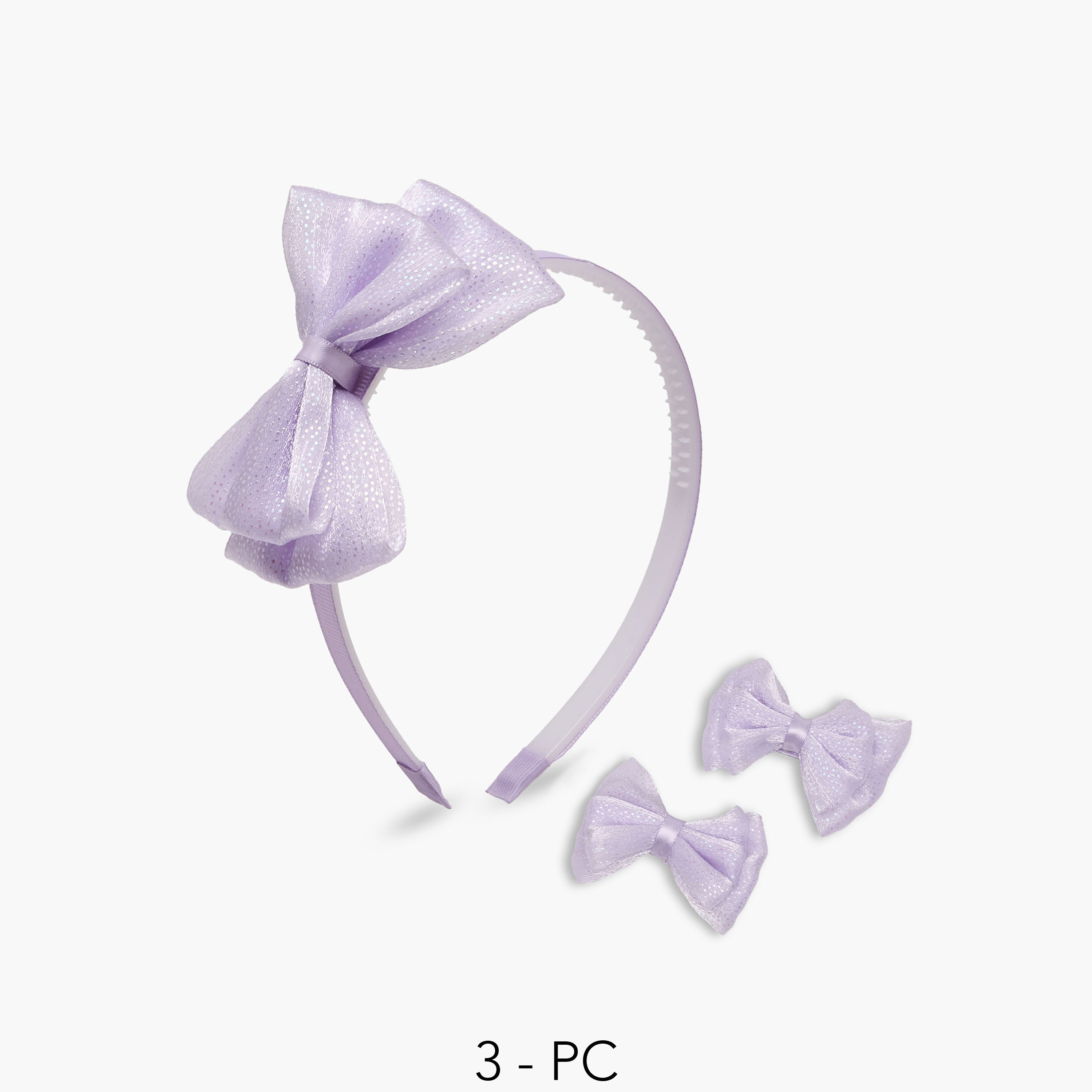 Set of 3 Charmz Hair Band with Clips-girls-accessories-hairaccessories-image-1