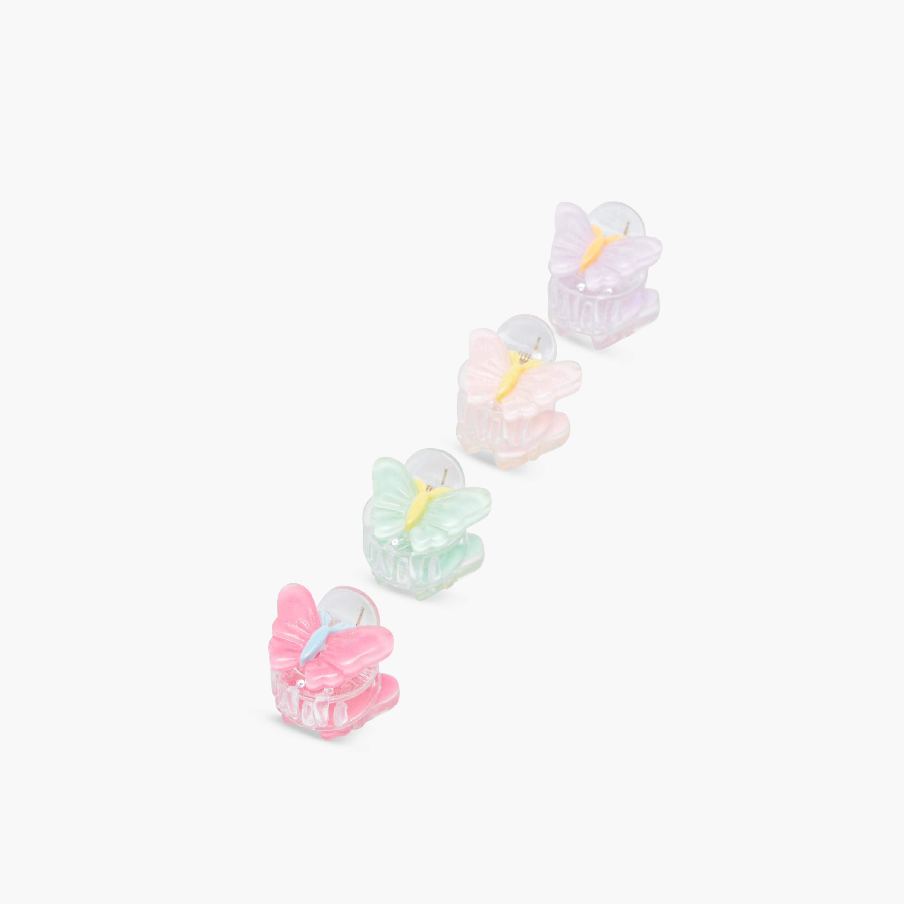 Pack of 4 Charmz Hair Clamp with Butterfly Design-girls-accessories-hairaccessories-image-6