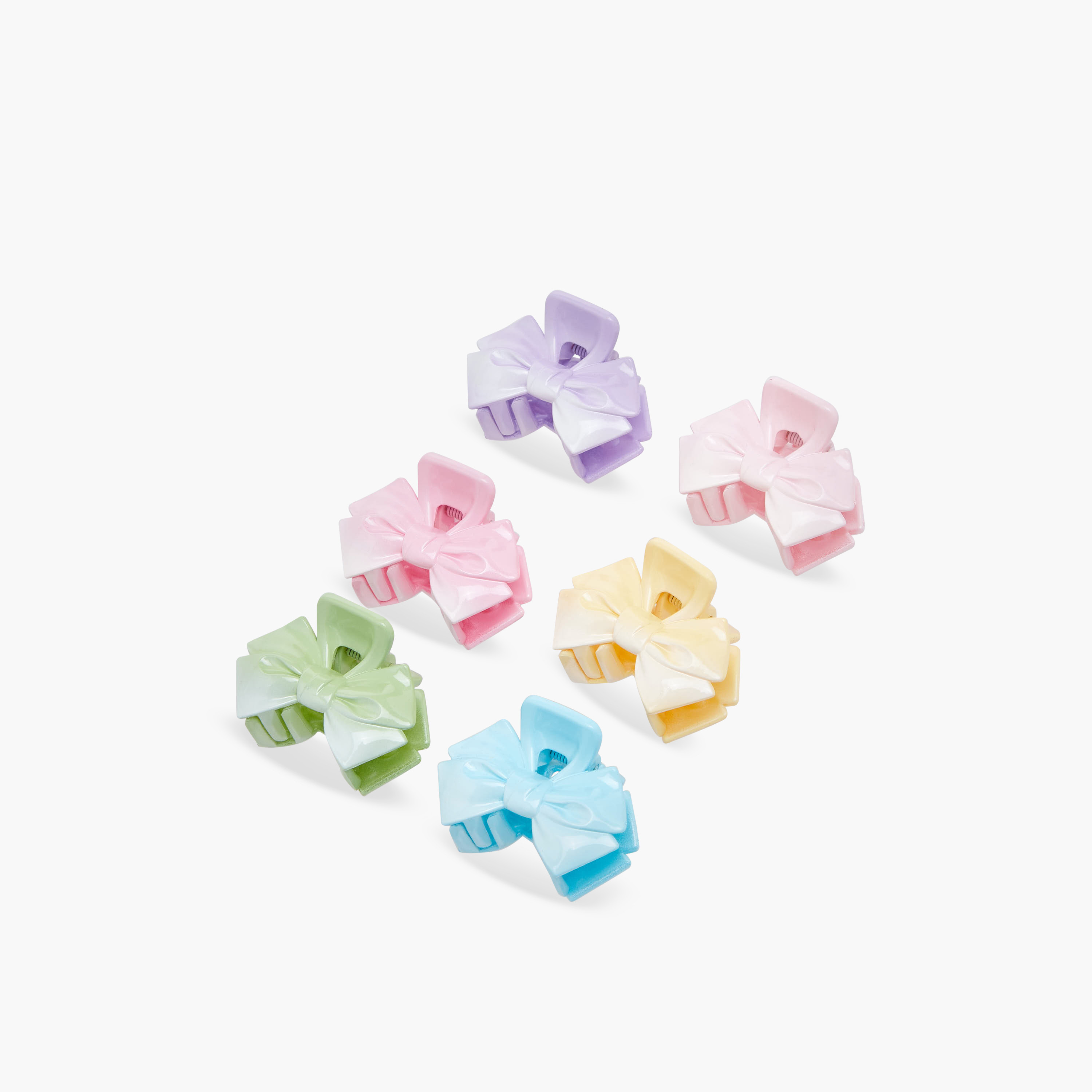 Pack of 6 Charmz Hair Clamp with Bow Design-girls-accessories-hairaccessories-image-8