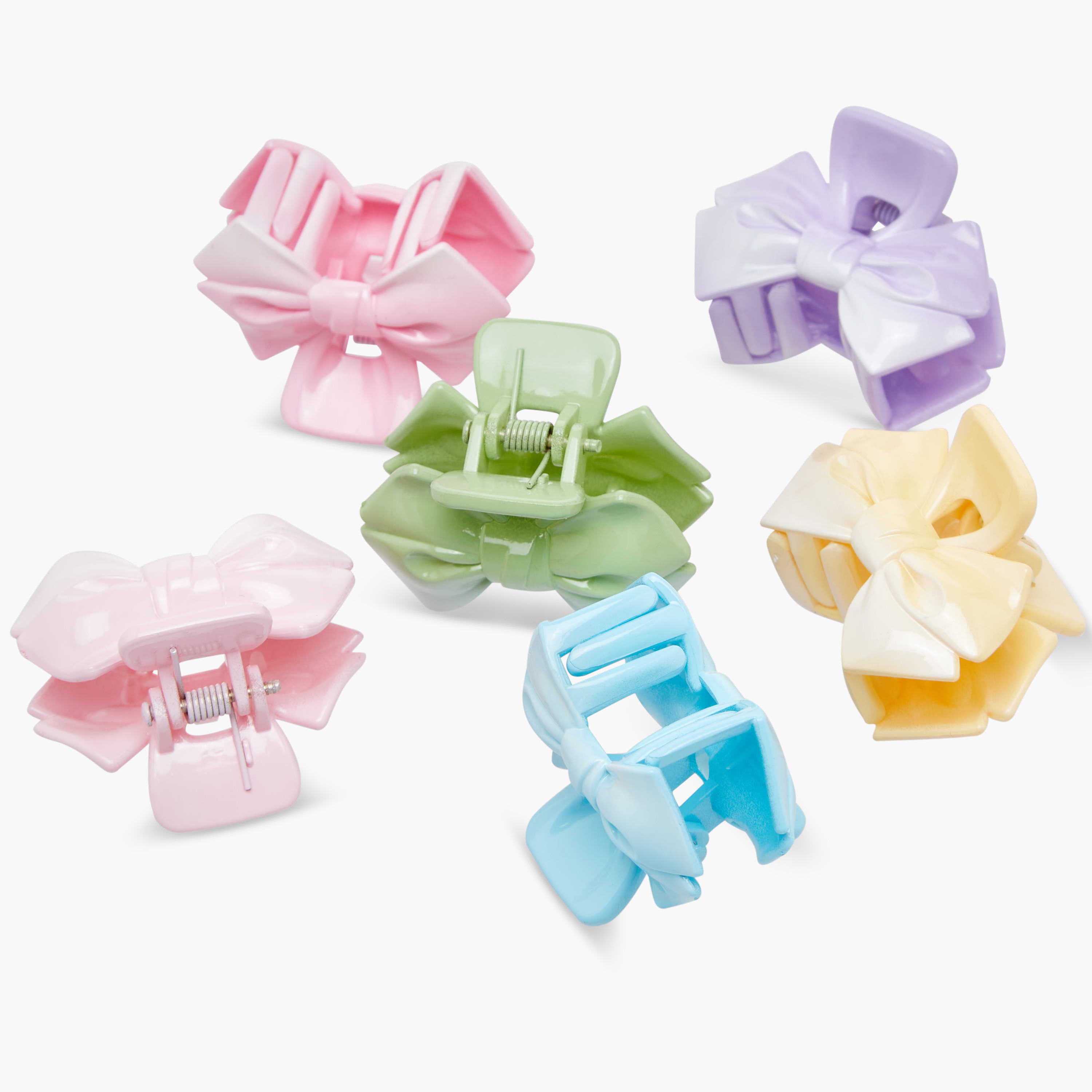 Pack of 6 Charmz Hair Clamp with Bow Design-girls-accessories-hairaccessories-image-9