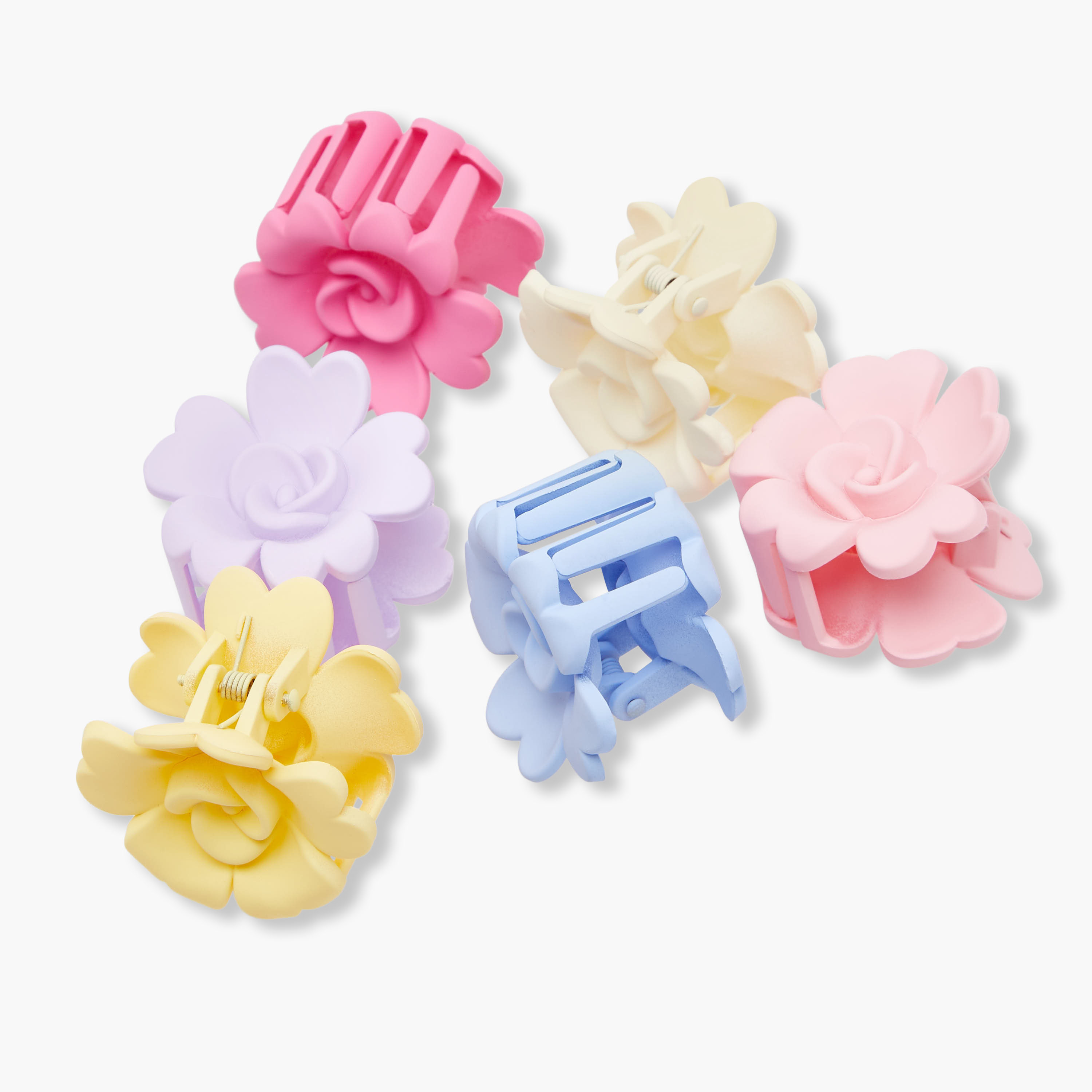 Pack of 6 Charmz Hair Clamp with Floral Design-girls-accessories-hairaccessories-image-9
