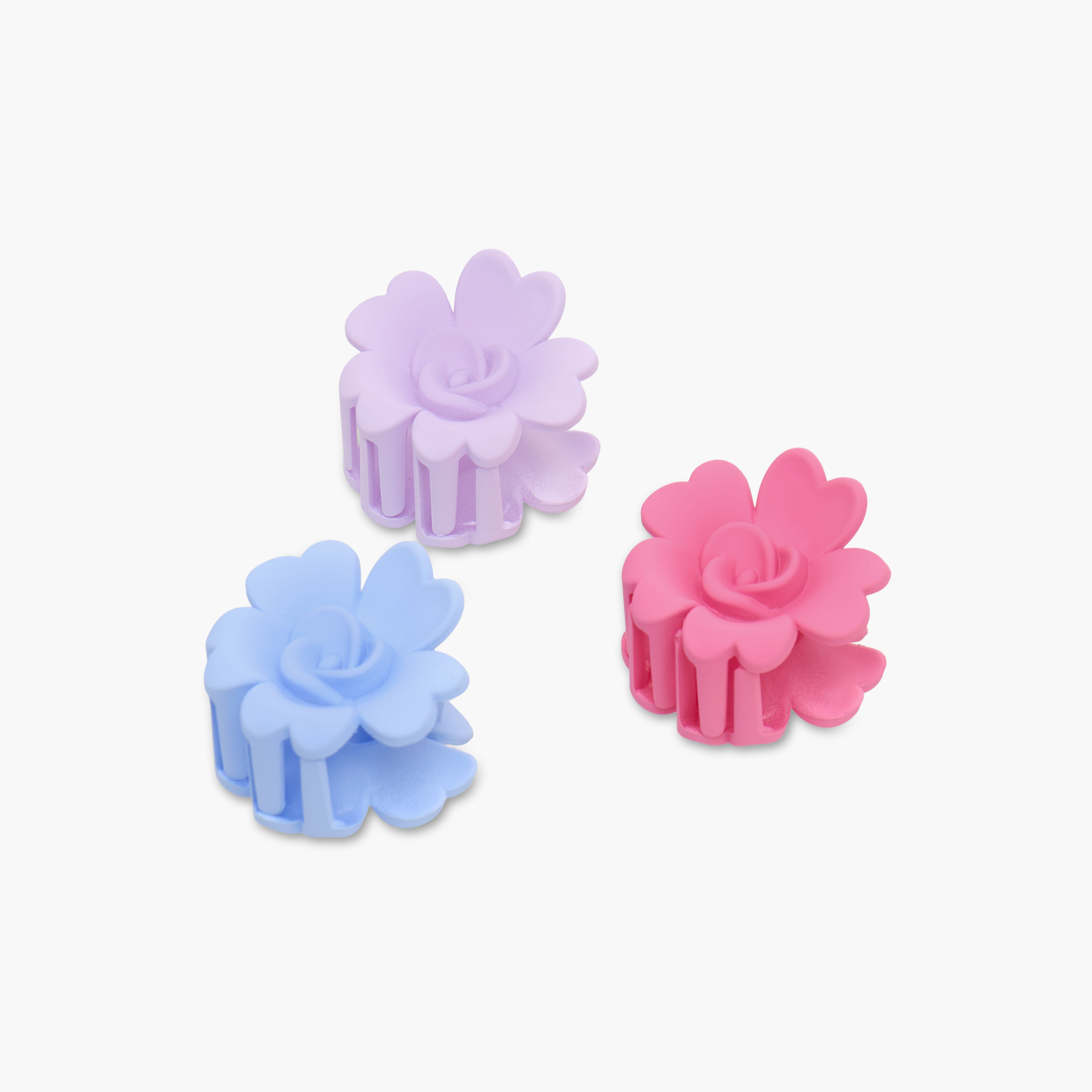 Pack of 3 Charmz Hair Clamp with Floral Design-girls-accessories-hairaccessories-image-5
