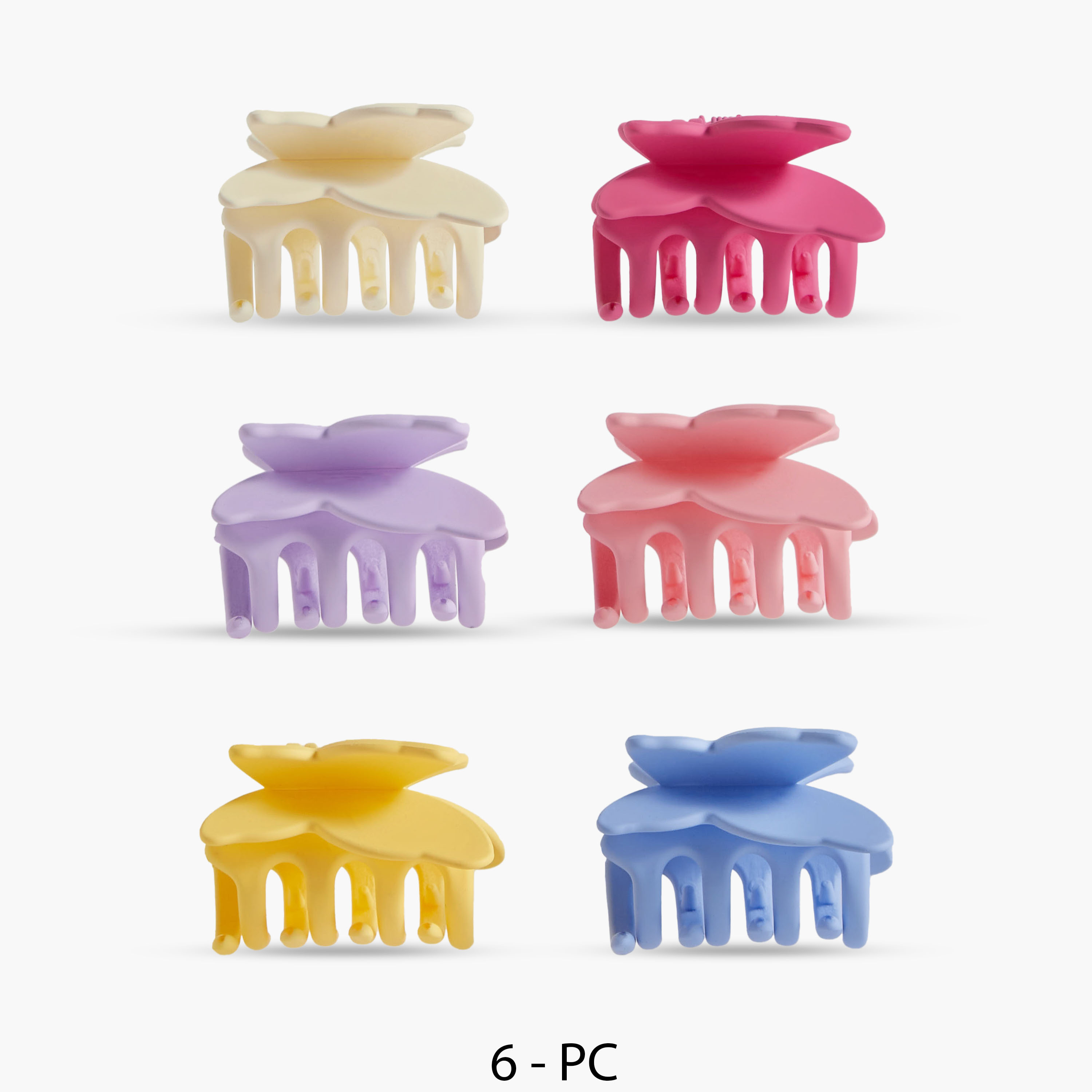 Pack of 6 Charmz Hair Clamp with Butterfly Design-girls-accessories-hairaccessories-image-1