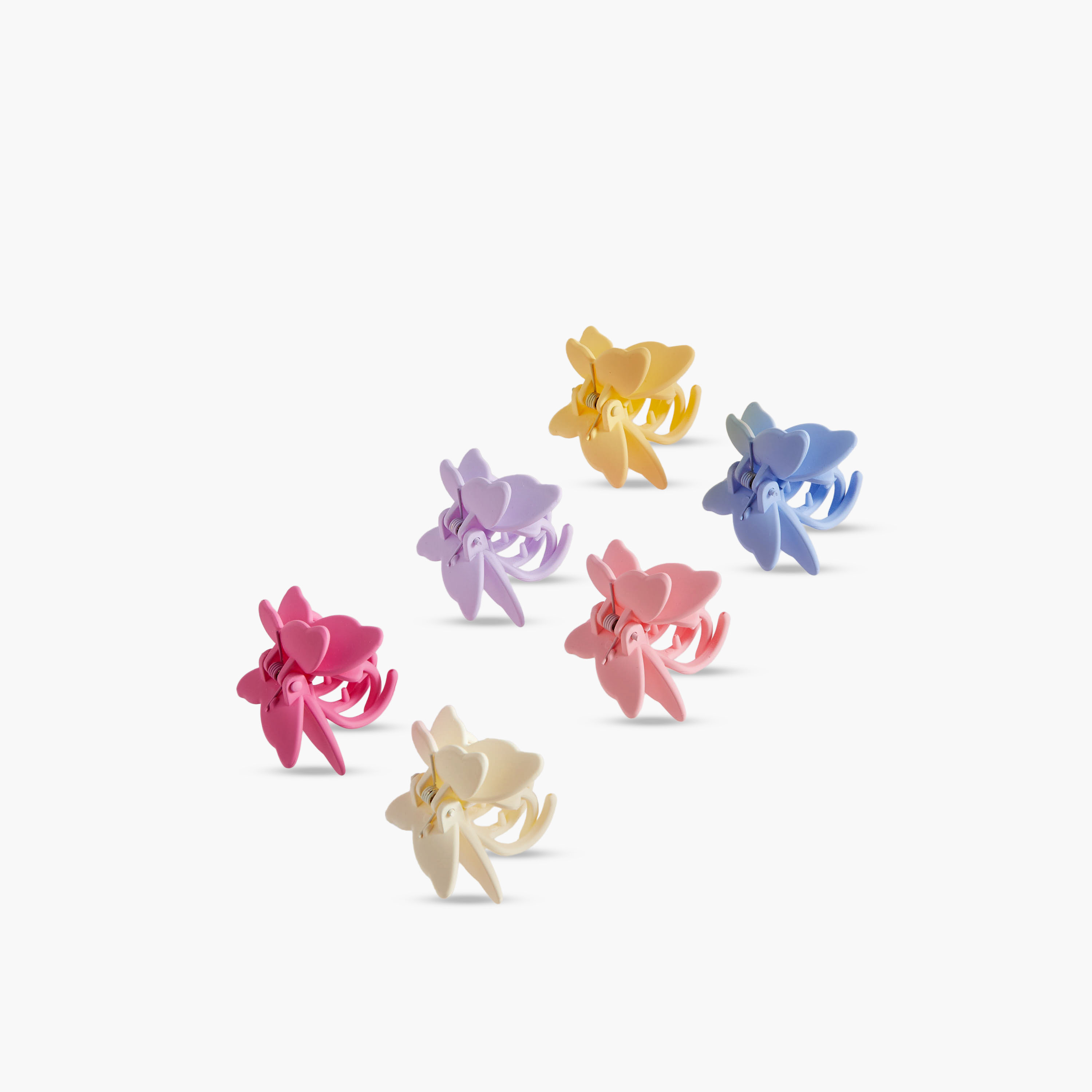 Pack of 6 Charmz Hair Clamp with Butterfly Design-girls-accessories-hairaccessories-image-5