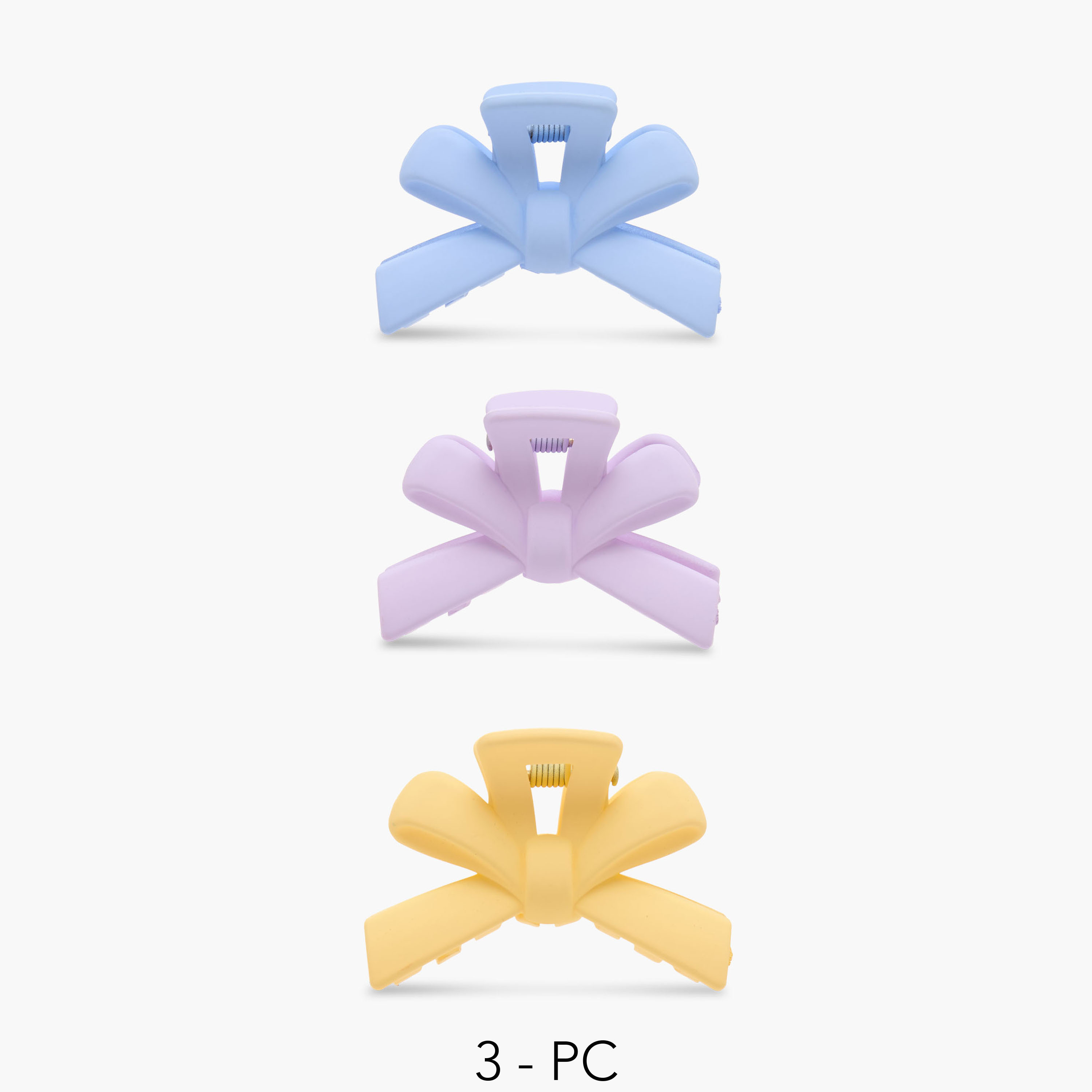 Pack of 3 Charmz Hair Clamp with Bow Design-girls-accessories-hairaccessories-image-1