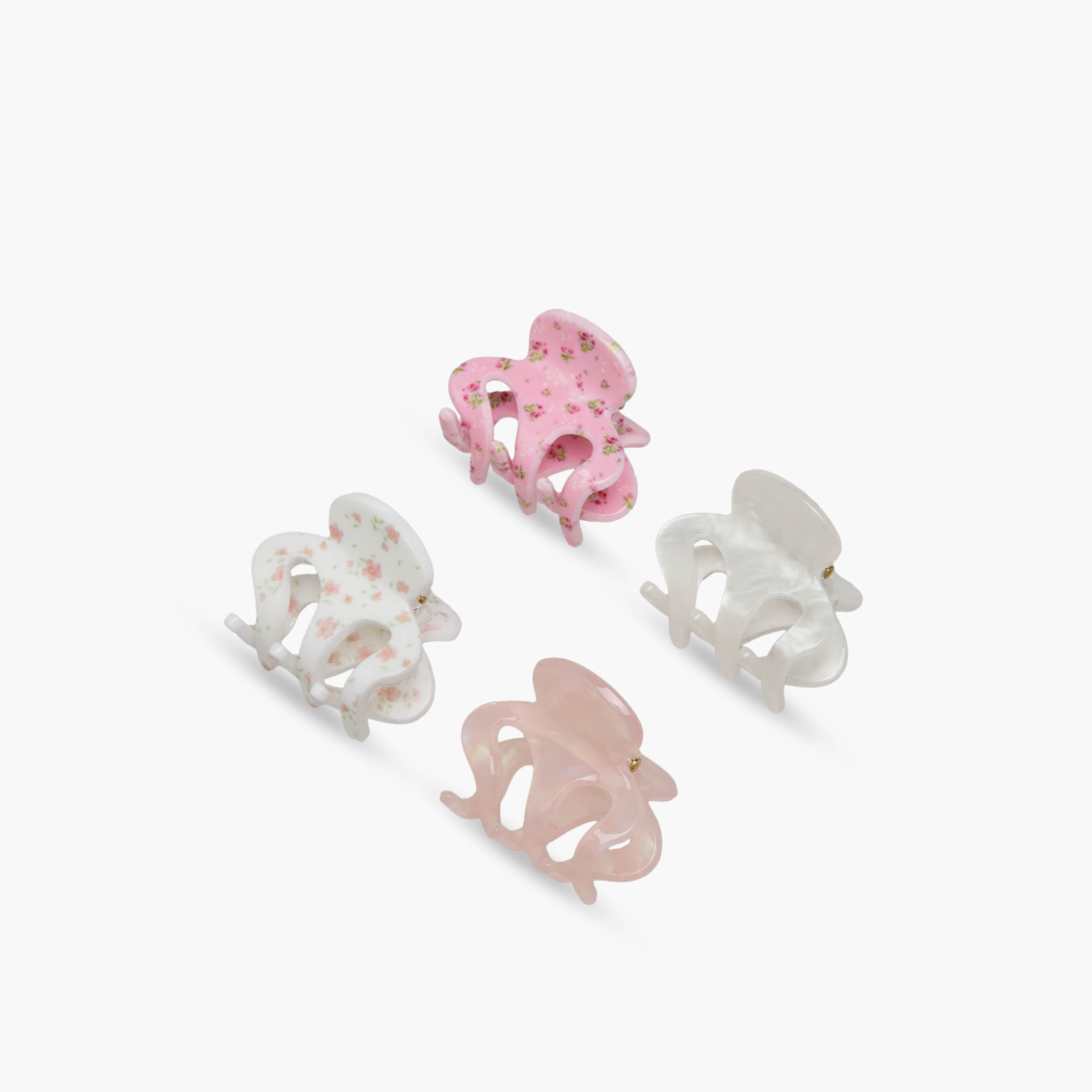 Pack of 4 Charmz Hair Clamp with Assorted Prints-girls-accessories-hairaccessories-image-6
