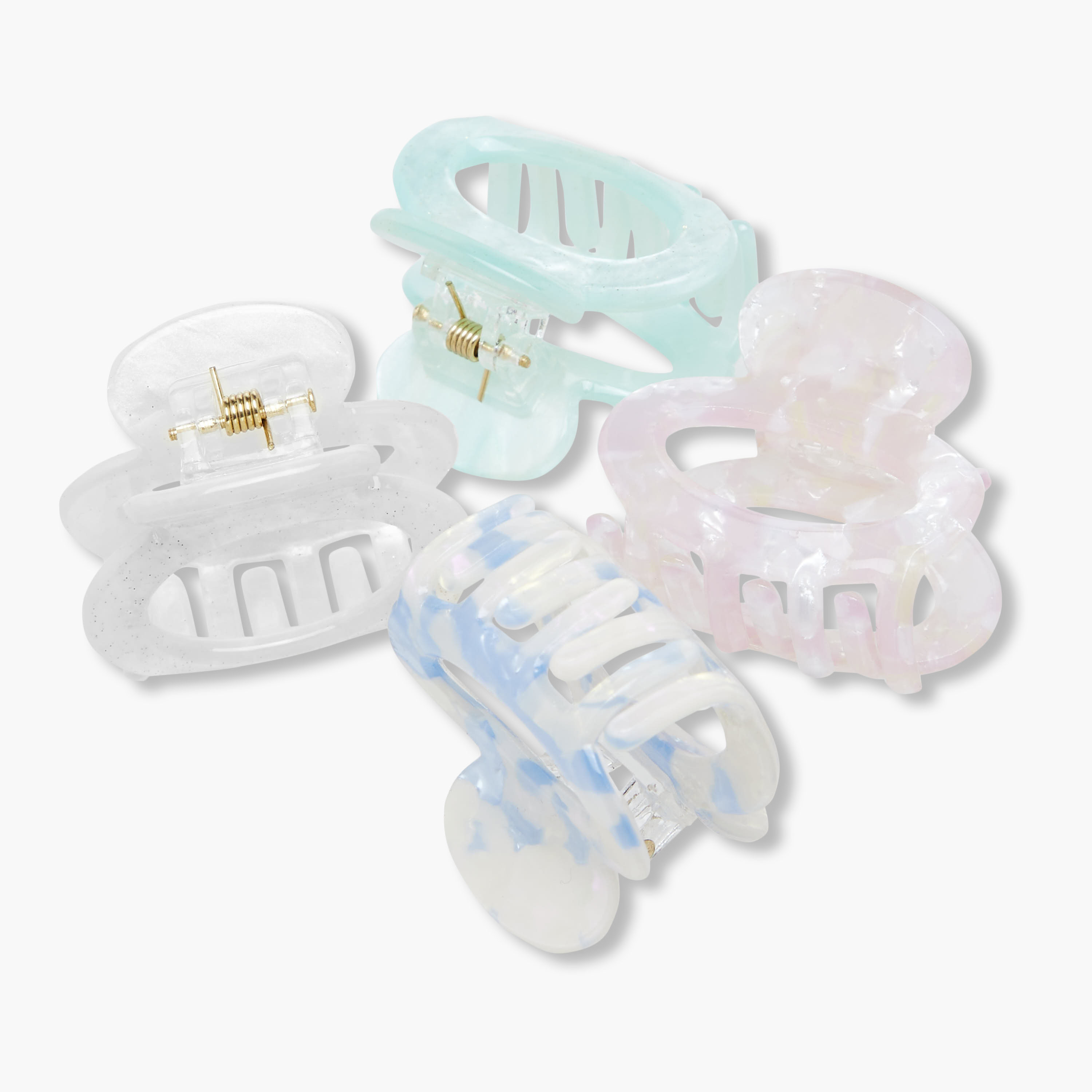 مشابك شعر بتصميم مفرغ من تشارمز - مجموعة من 4 قطع-girls-accessories-hairaccessories-image-7