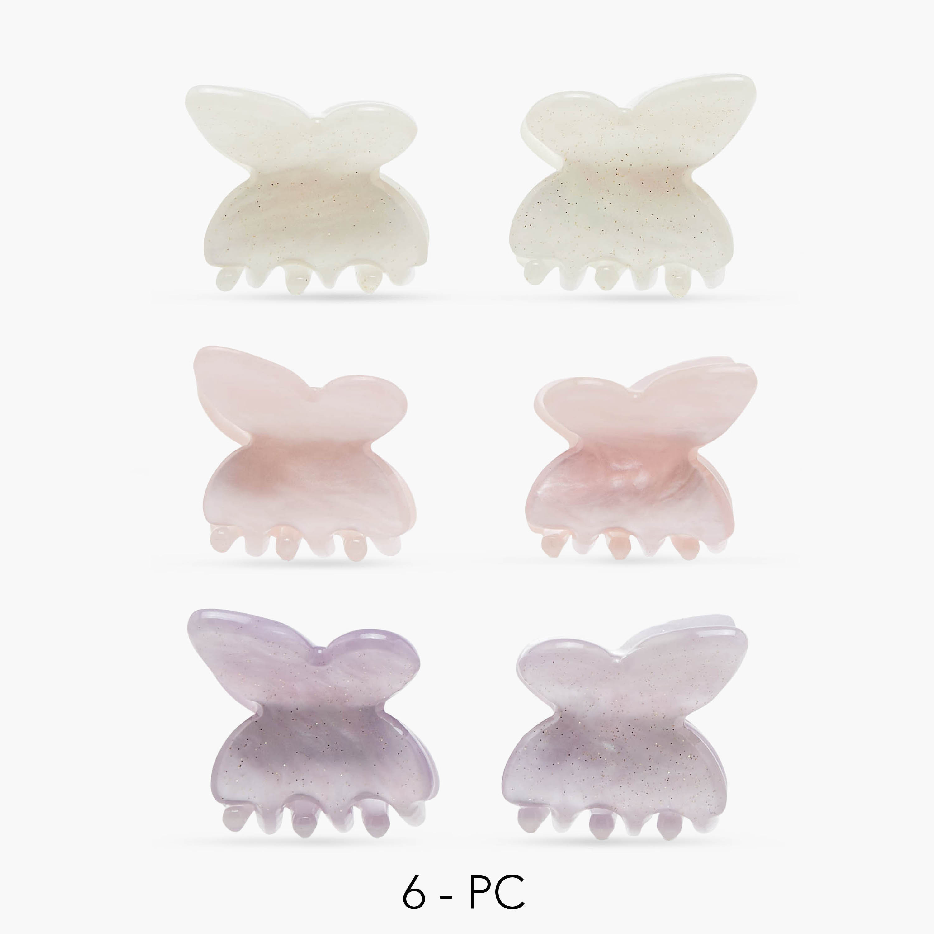 Pack of 6 Charmz Hair Clamp with Butterfly Design-girls-accessories-hairaccessories-image-1