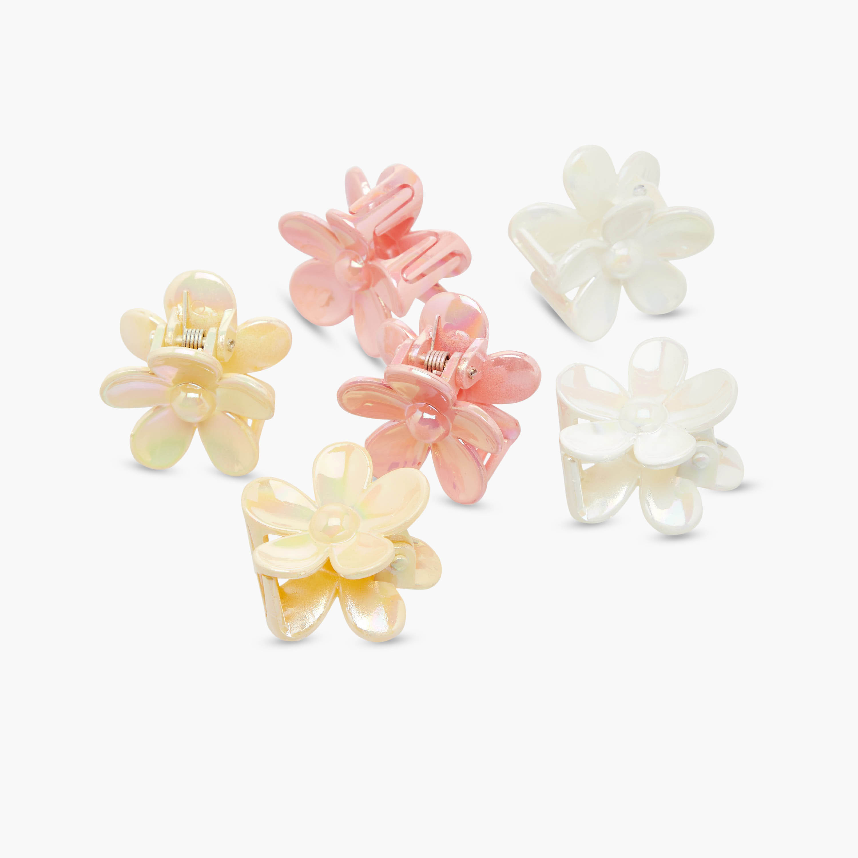 Pack of 6 Charmz Hair Clamp with Floral Design-girls-accessories-hairaccessories-image-6