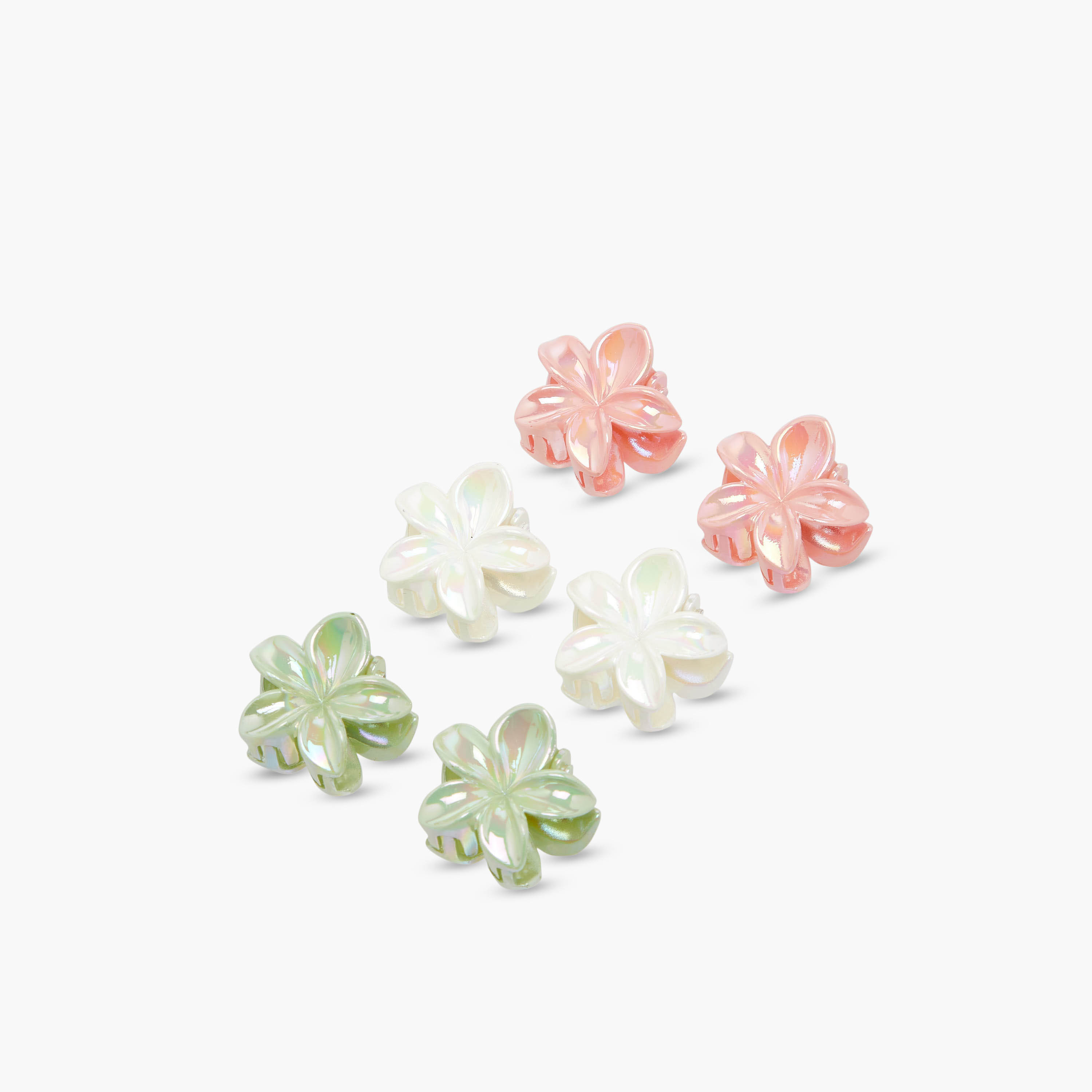 Pack of 6 Charmz Hair Clamp with Floral Shape-girls-accessories-hairaccessories-image-5