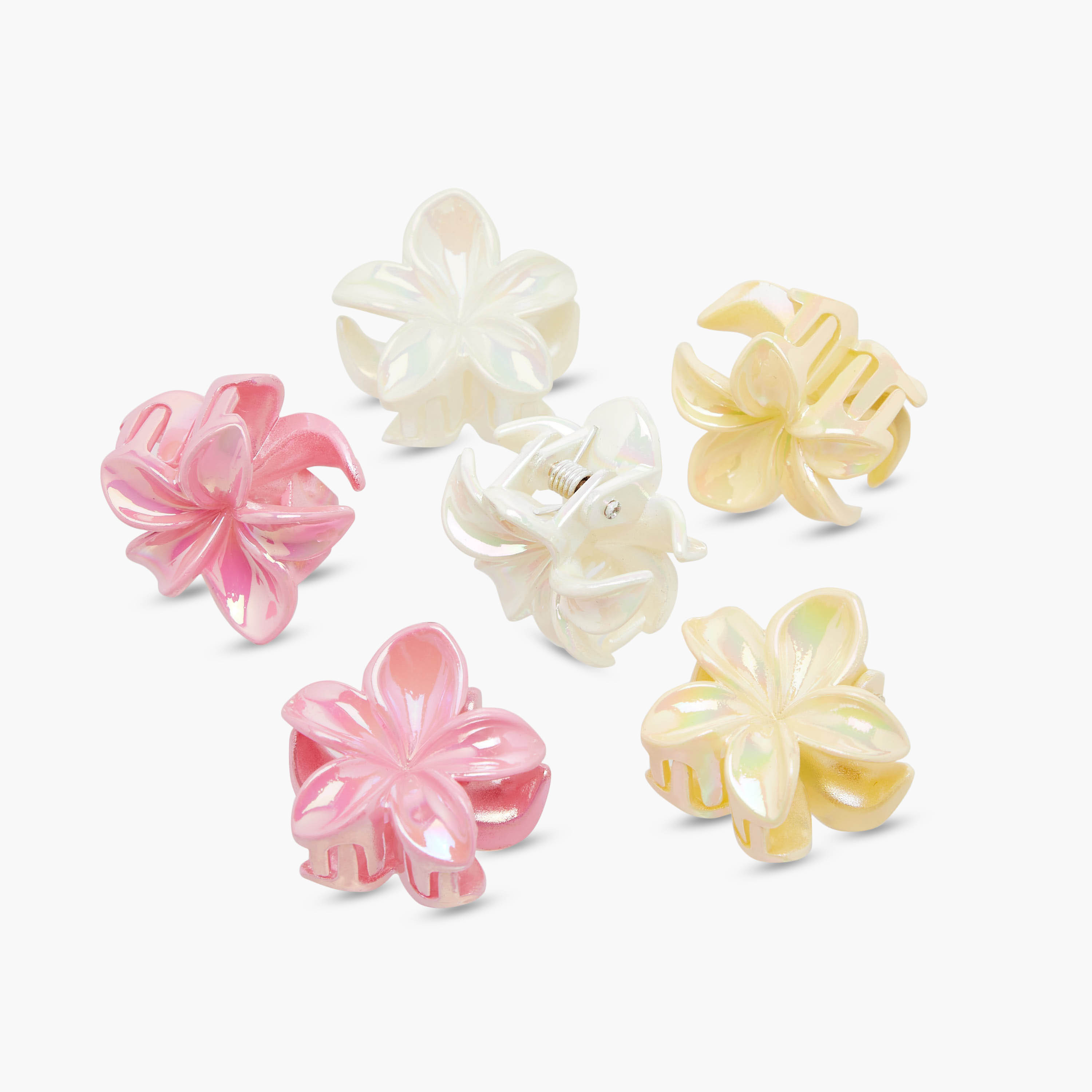 Pack of 6 Charmz Hair Clamp with Floral Design-girls-accessories-hairaccessories-image-6