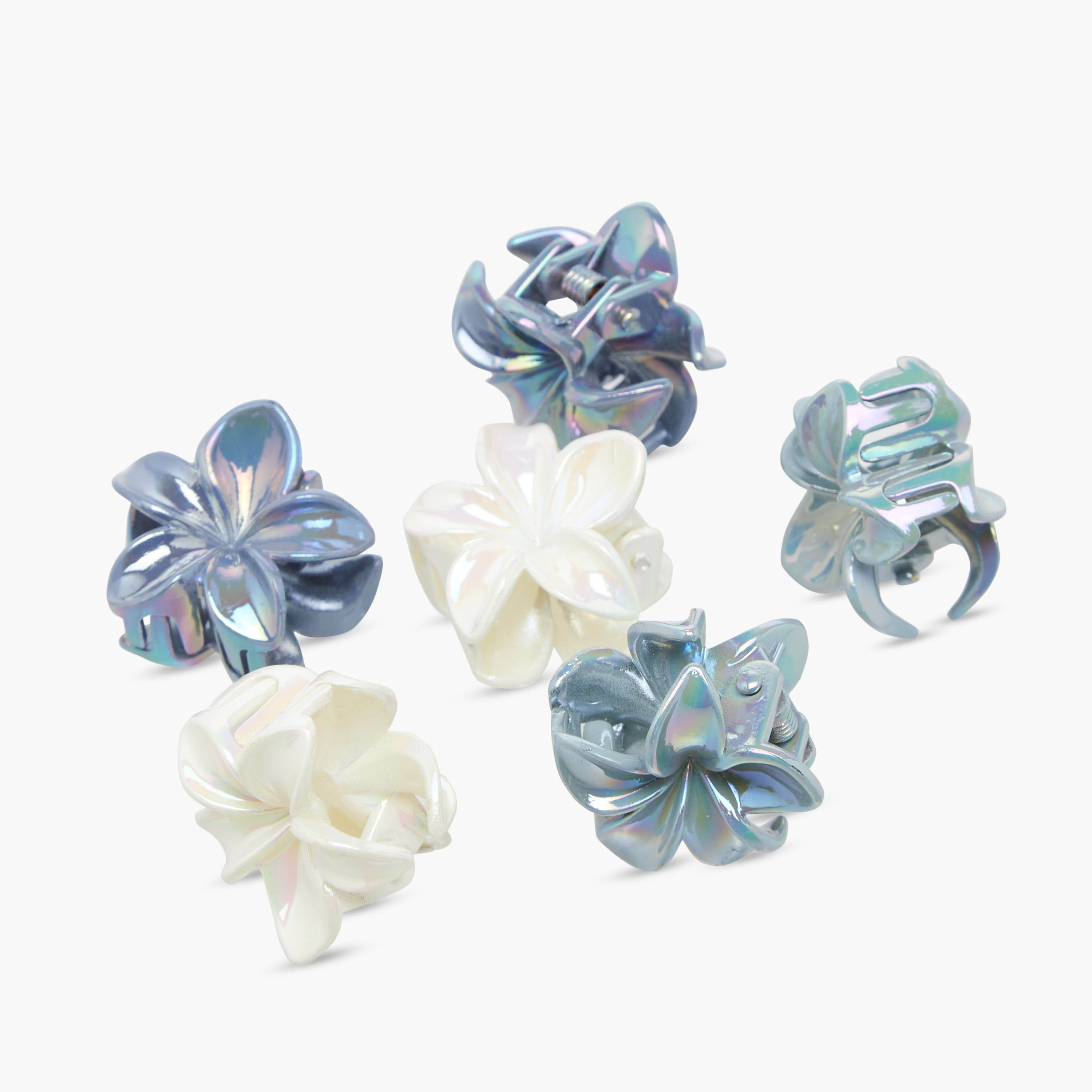 Pack of 6 Charmz Hair Clamp with Floral Shape-girls-accessories-hairaccessories-image-6