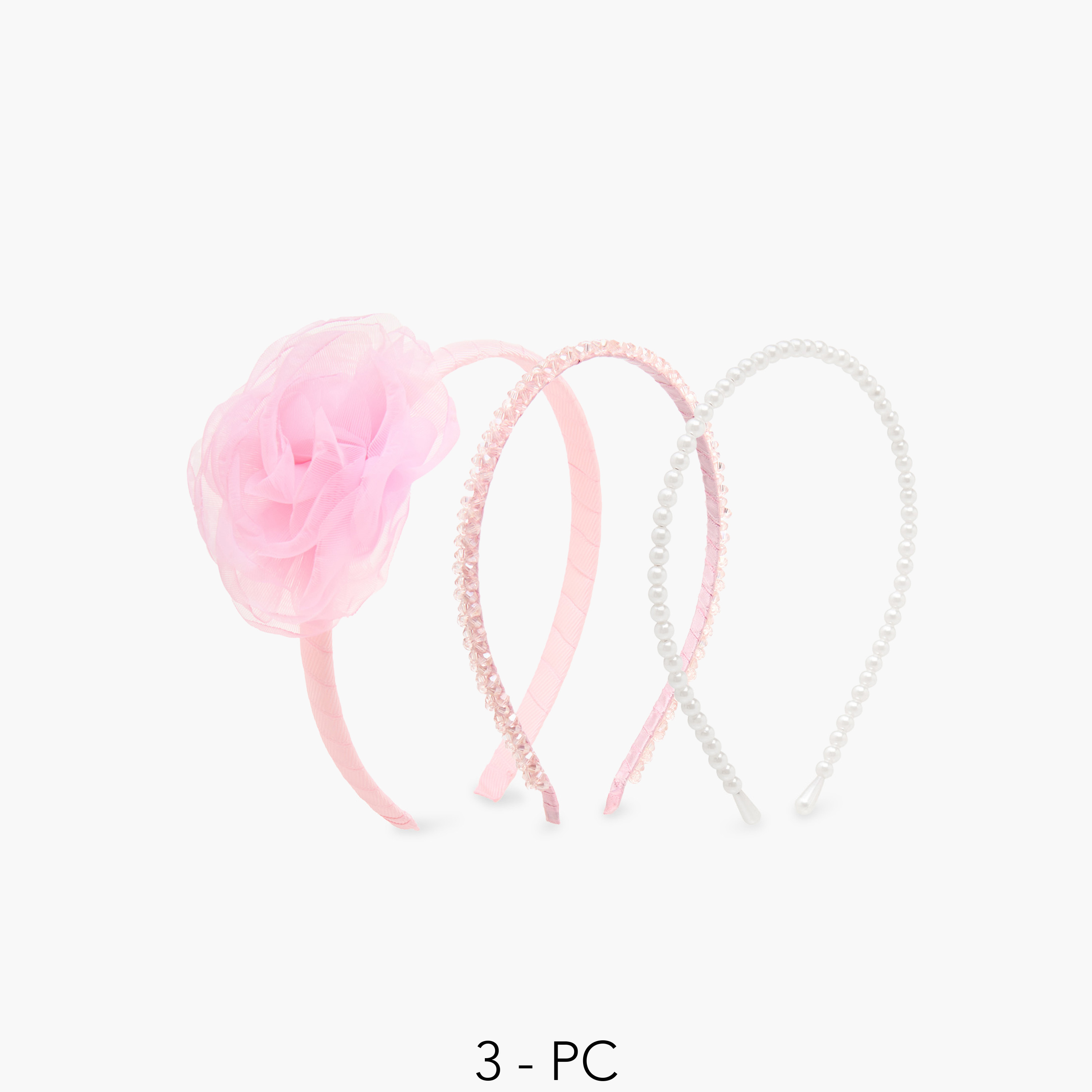 Pack of 3 Charmz Hairband with Embellishments-girls-accessories-hairaccessories-image-1