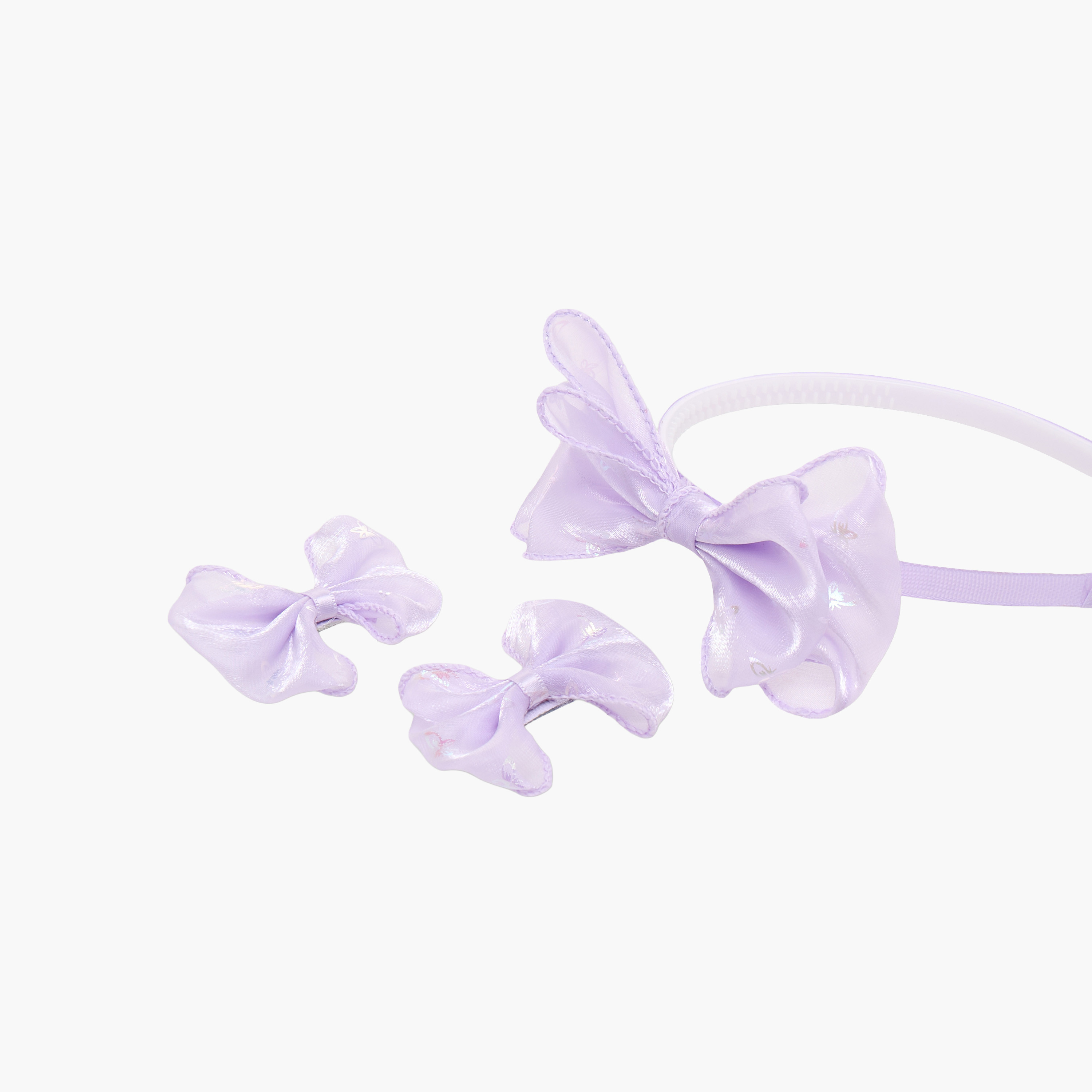 Set of 3 Charmz Bow Hairband with Hair Clips-baby-girls-accessories-hairaccessories-image-7