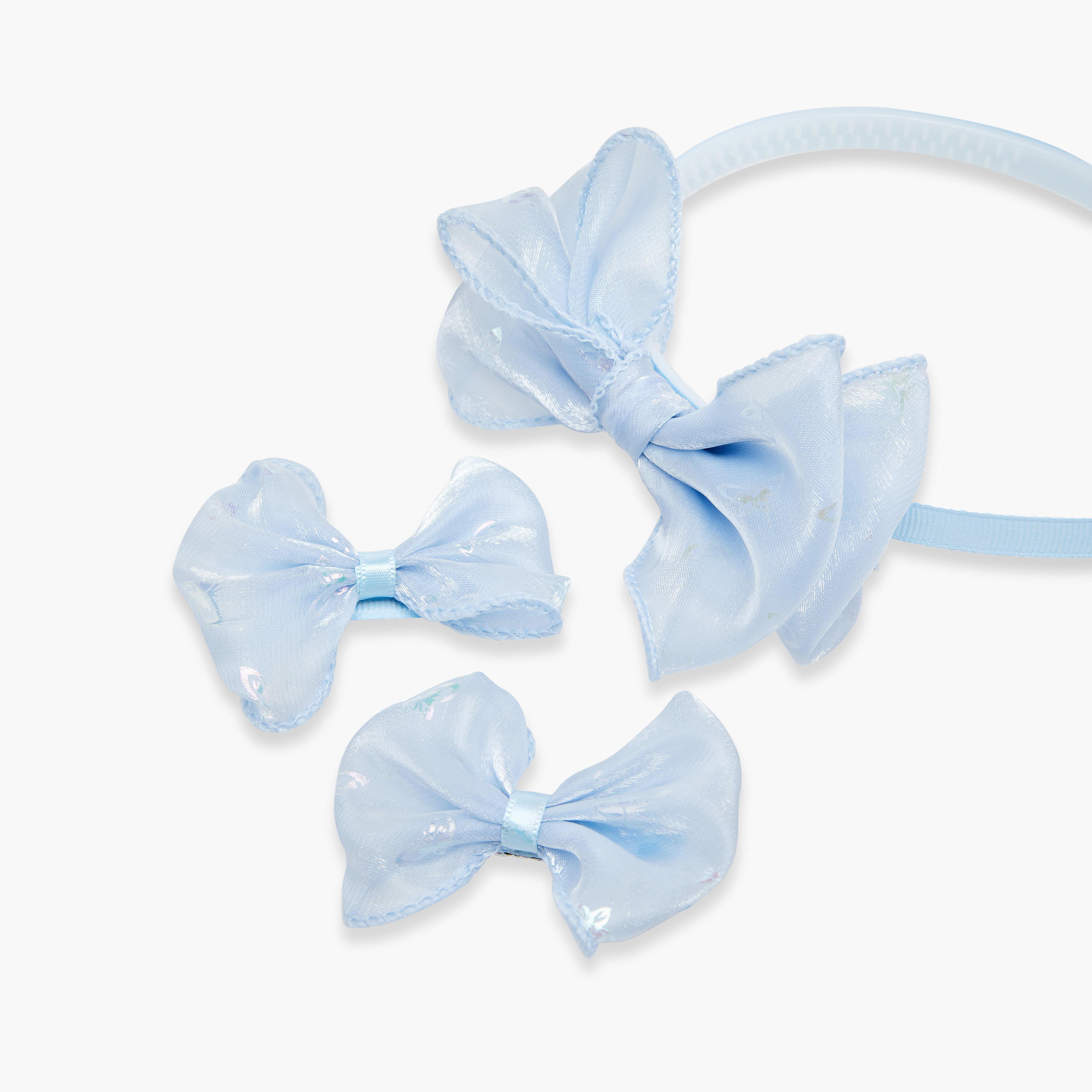 Set of 3 Charmz Bow Hairband with Hair Clips-baby-girls-accessories-hairaccessories-image-7