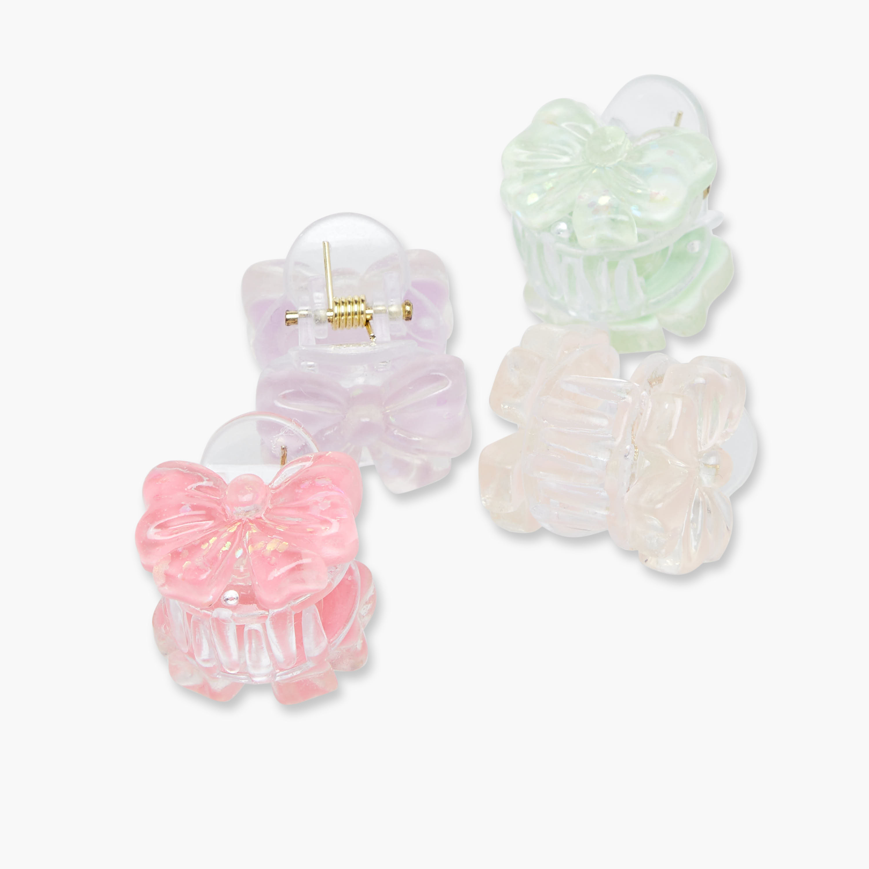 Pack of 4 Charmz Hair Clamp with Bow Design-girls-accessories-hairaccessories-image-7