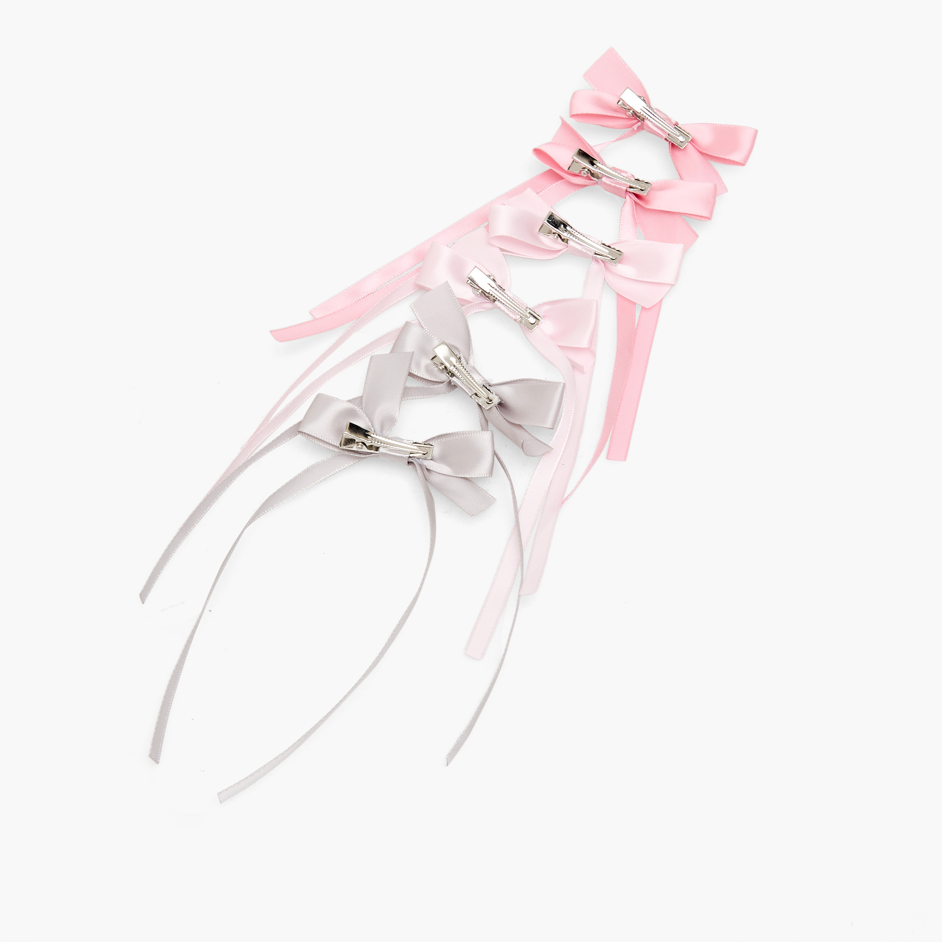مشابك شعر 6 قطع وزينة فيونكة من تشارمزر-girls-accessories-hairaccessories-image-7