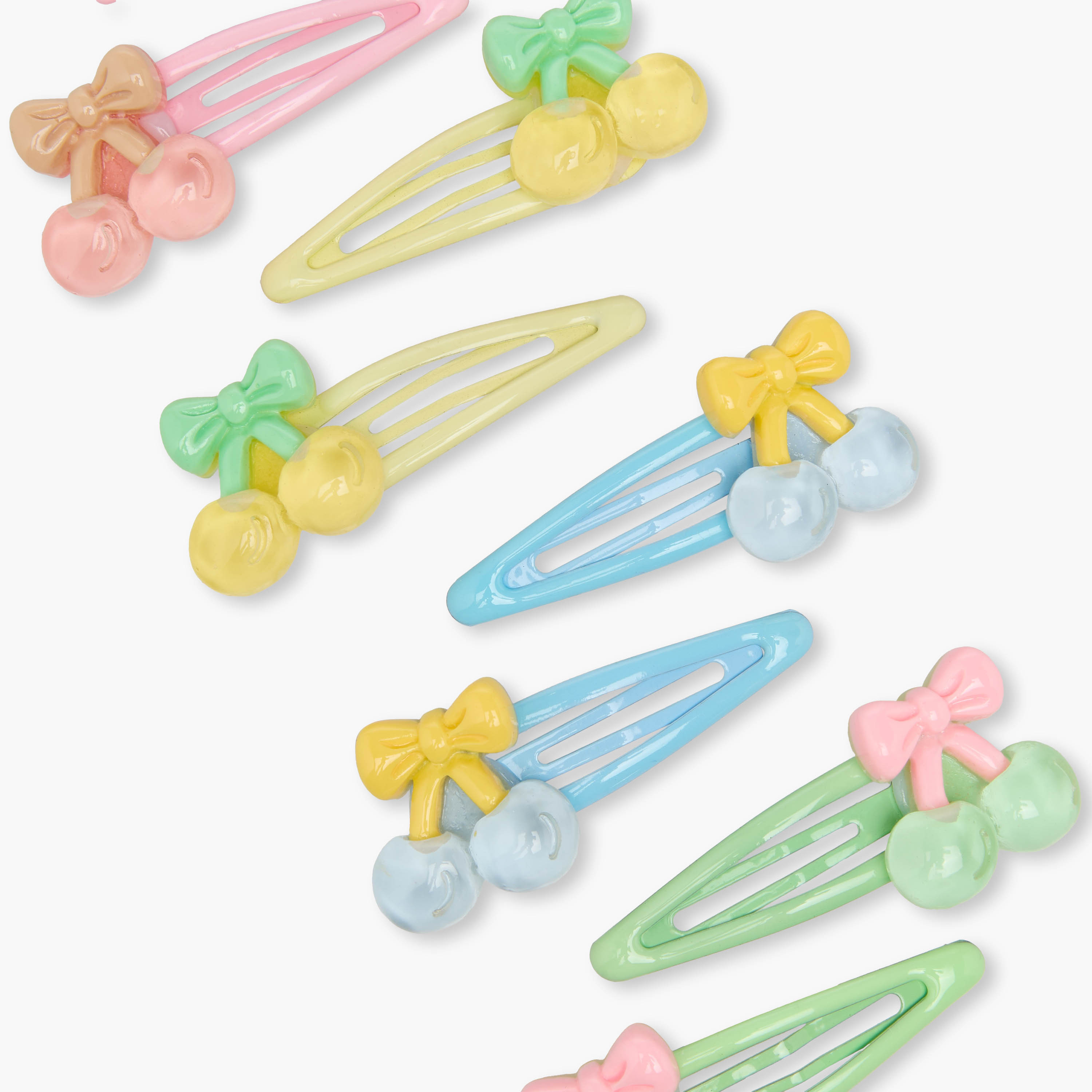 مشابك شعر بزينة فيونكة وكرز من تشارمز - عبوة 8 قطع-girls-accessories-hairaccessories-image-4