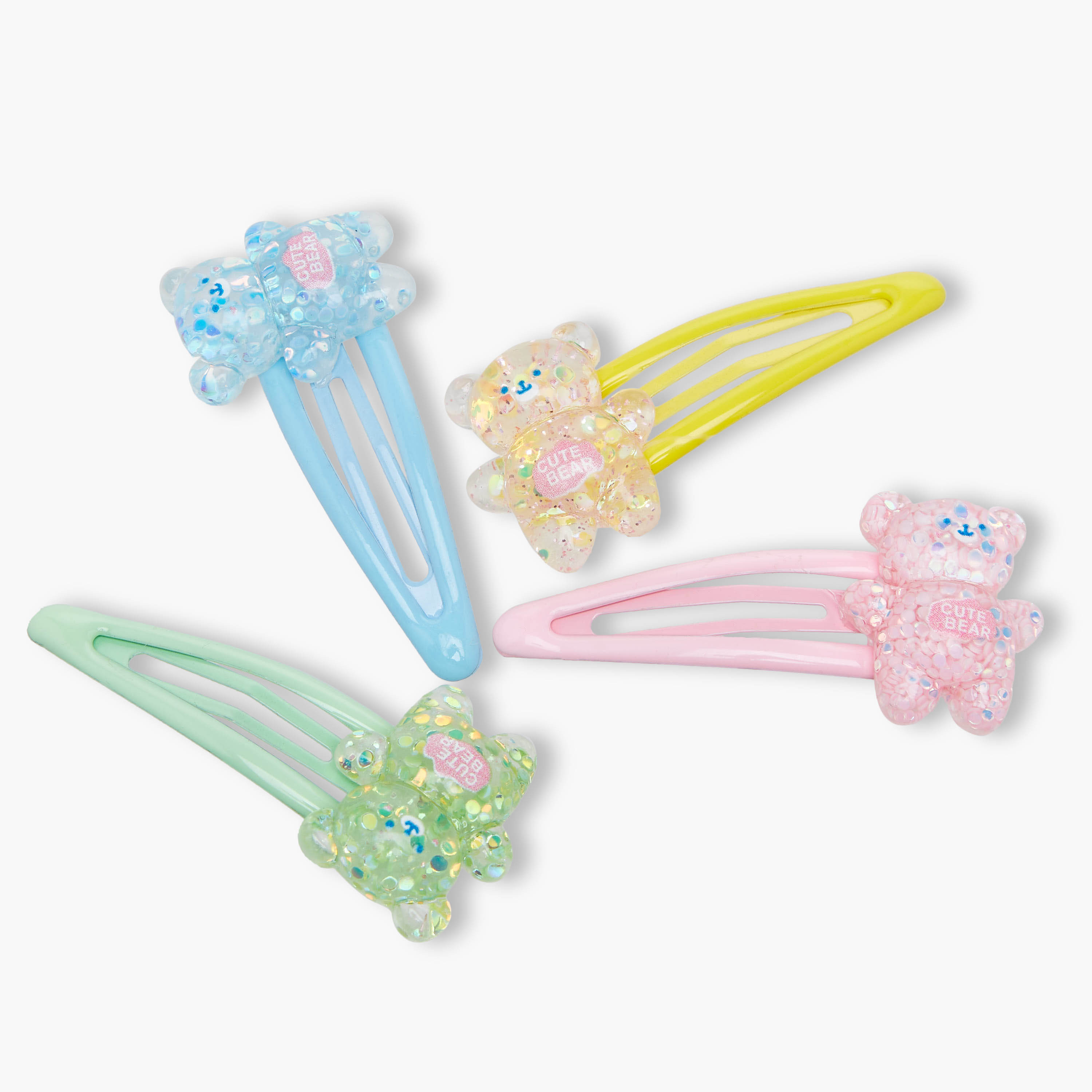 Pack of 8 Charmz Hair Clip with Bear Accent-girls-accessories-hairaccessories-image-4