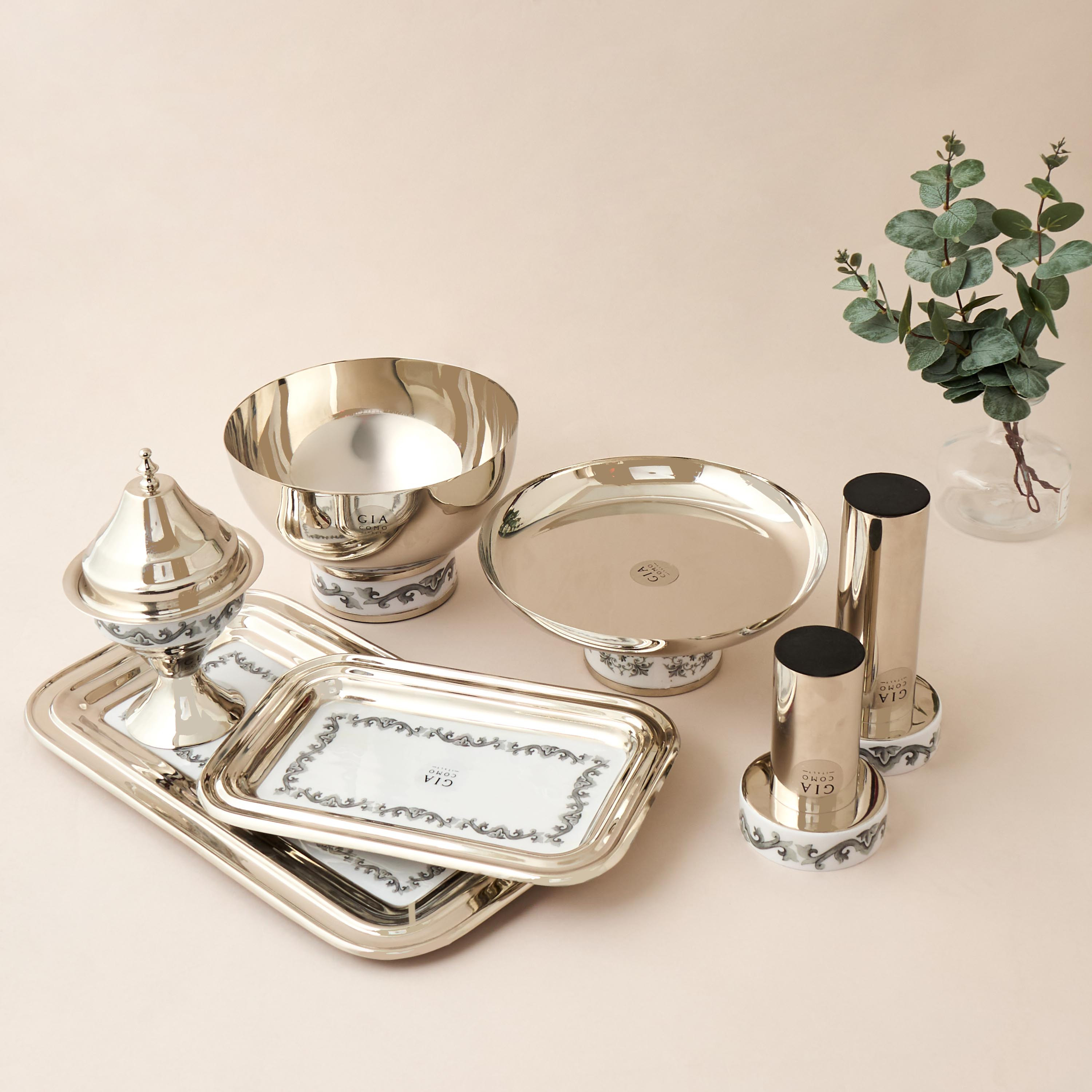 Gia Como Metal Decorative Tray - 38 cms-household-decor-boxesandtrays-image-5