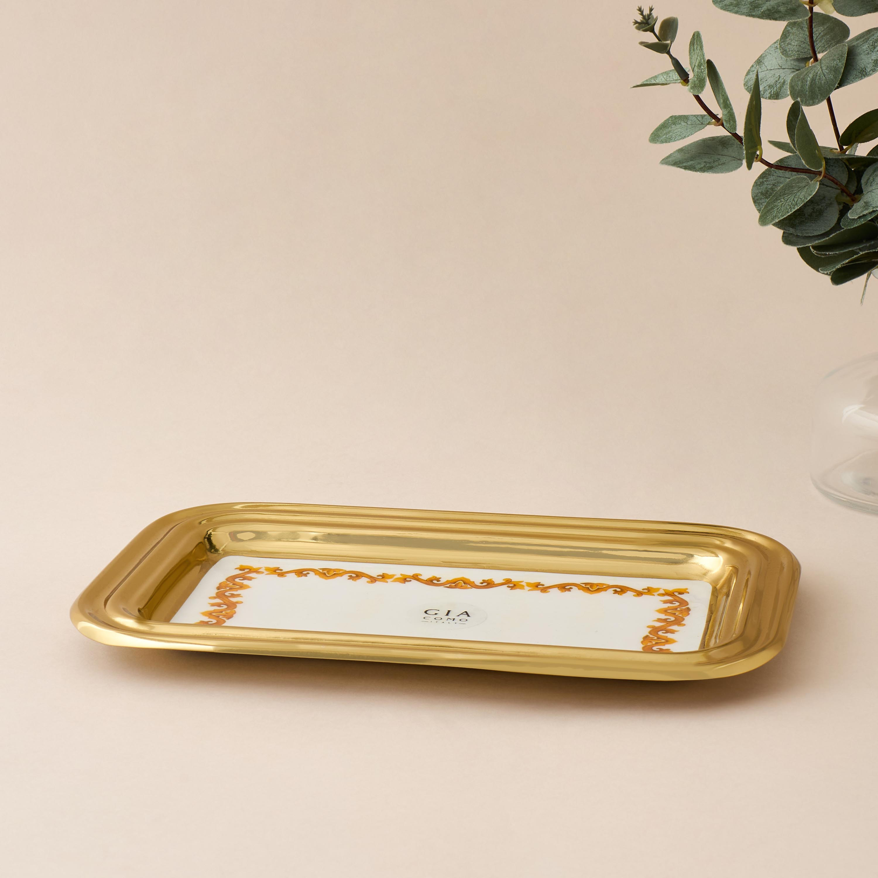 صينية ديكور معدن من جيا كومو - 27 سم-household-decor-boxesandtrays-image-1
