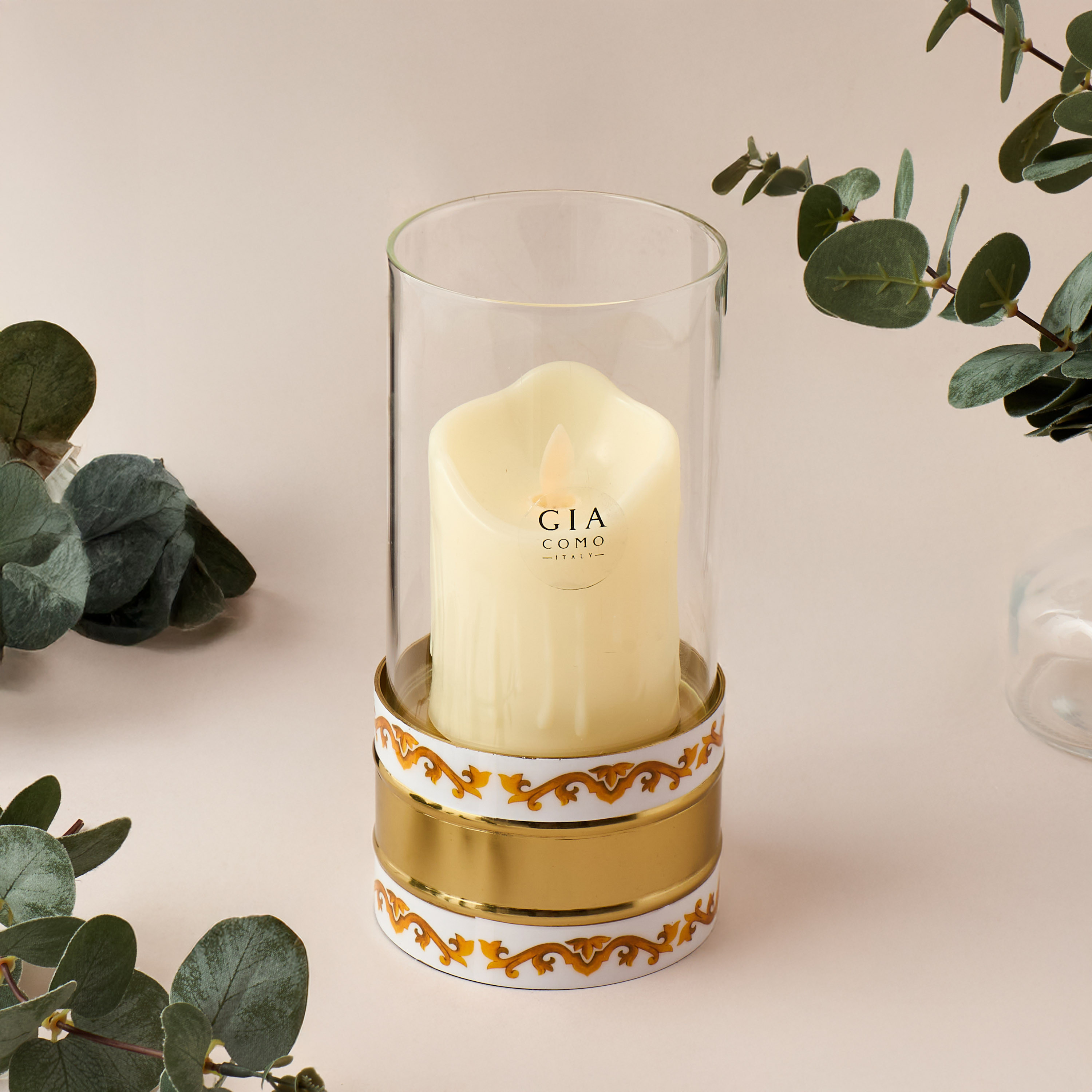 Gia Como Hurricane Candleholder - 11 cms-household-decor-candleholdersandlanterns-image-2