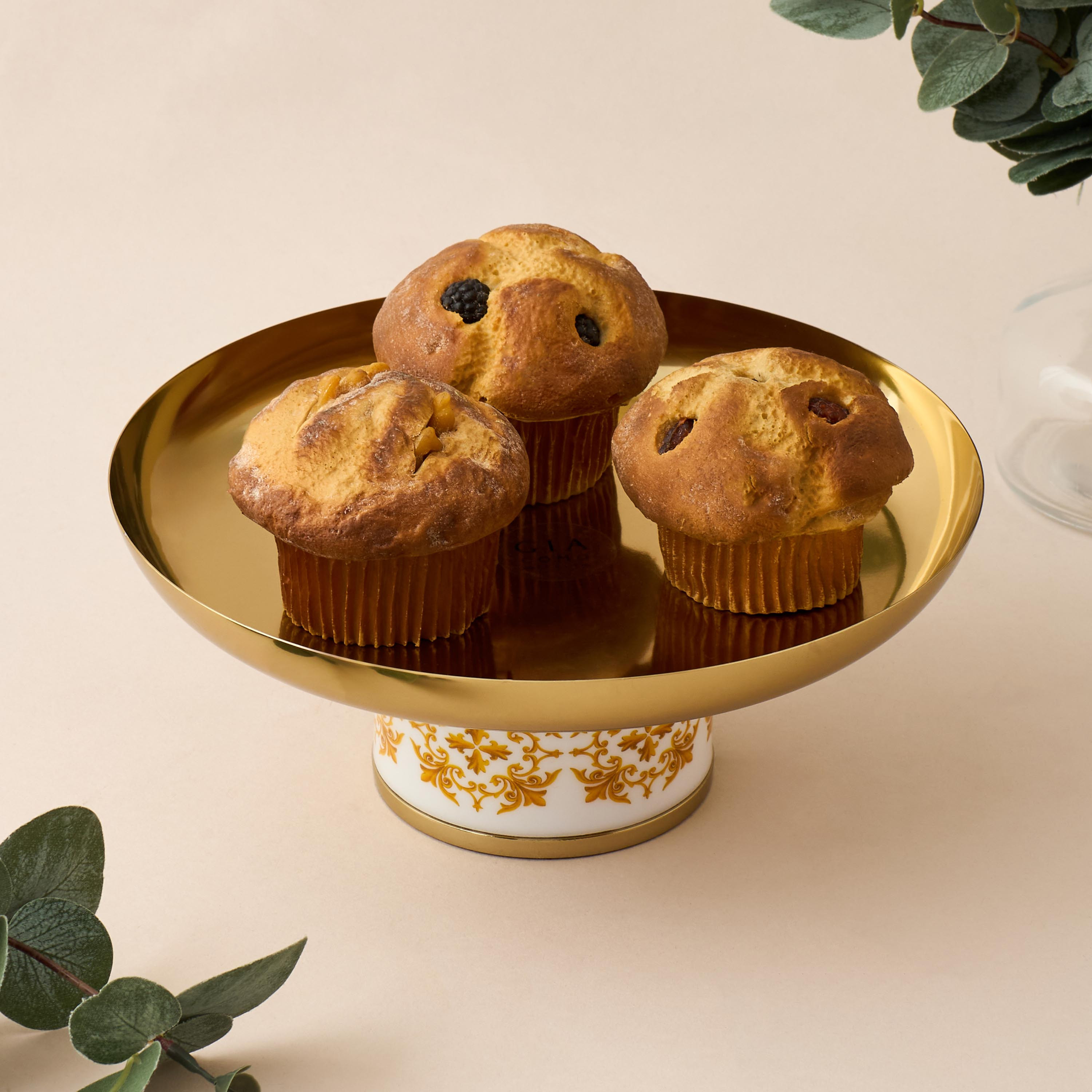 Gia Como Metallic Cake Stand - 23x12 cms-household-dining-serveware-cakestands-image-2