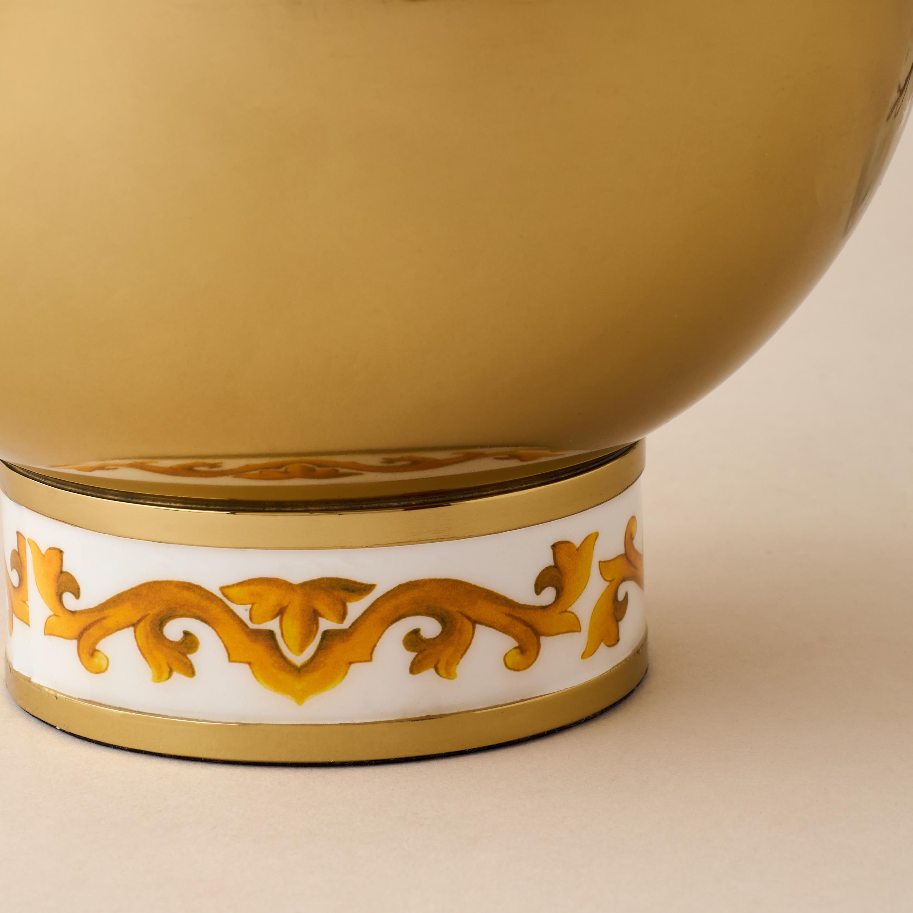 Gia Como Pedestal Metal Decorative Bowl-household-decor-vasesandbowls-image-4