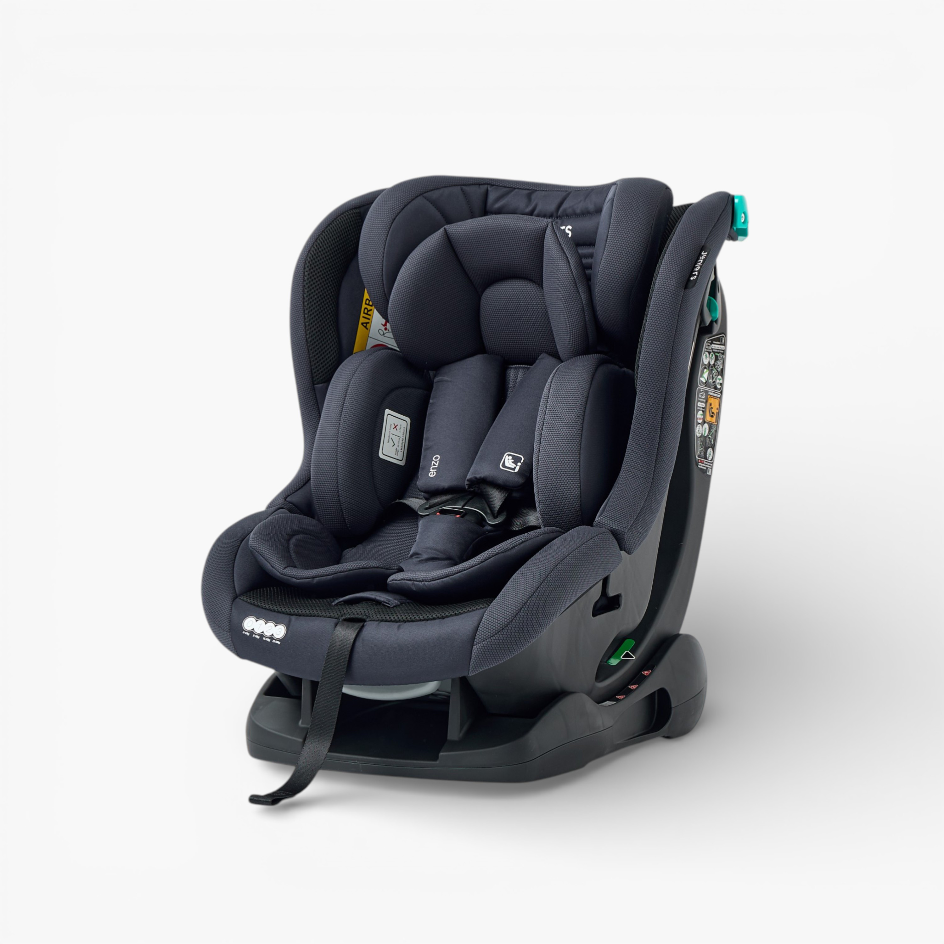 Juniors Enzo Baby Car Seat with Adjustable Headrest and Breathable Fabric-baby-gear-carseats-image-2
