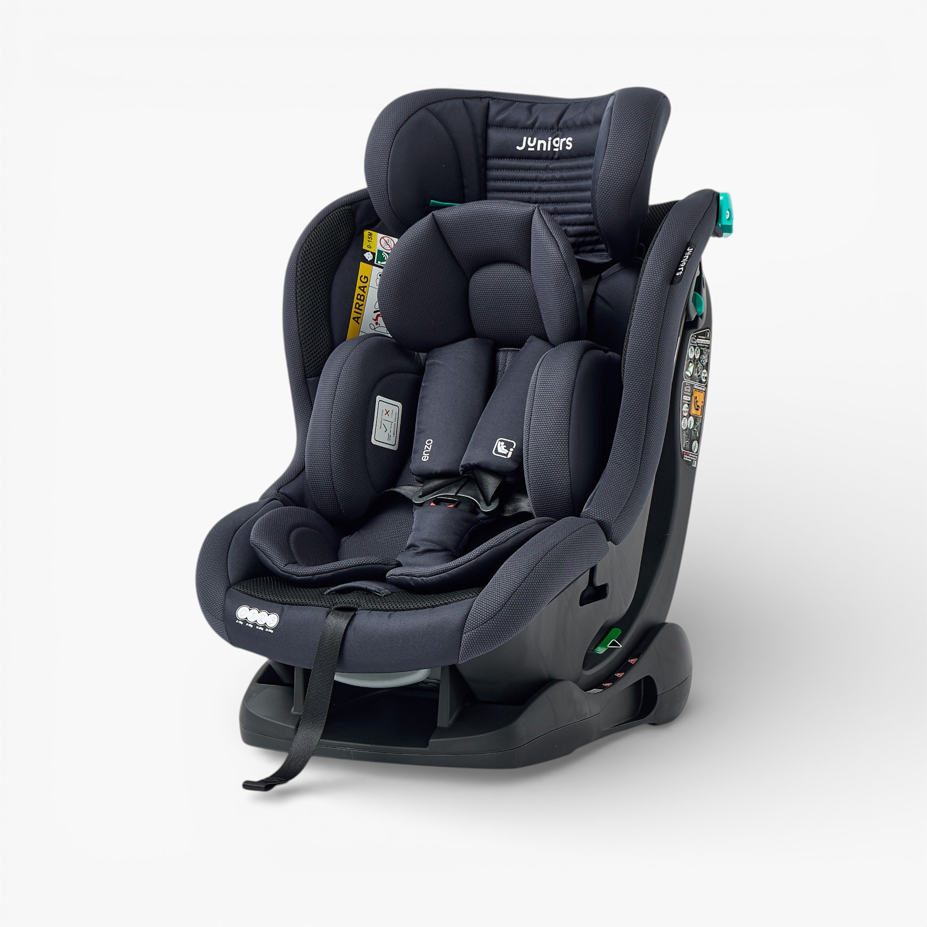 Juniors Enzo Baby Car Seat with Adjustable Headrest and Breathable Fabric-baby-gear-carseats-image-3