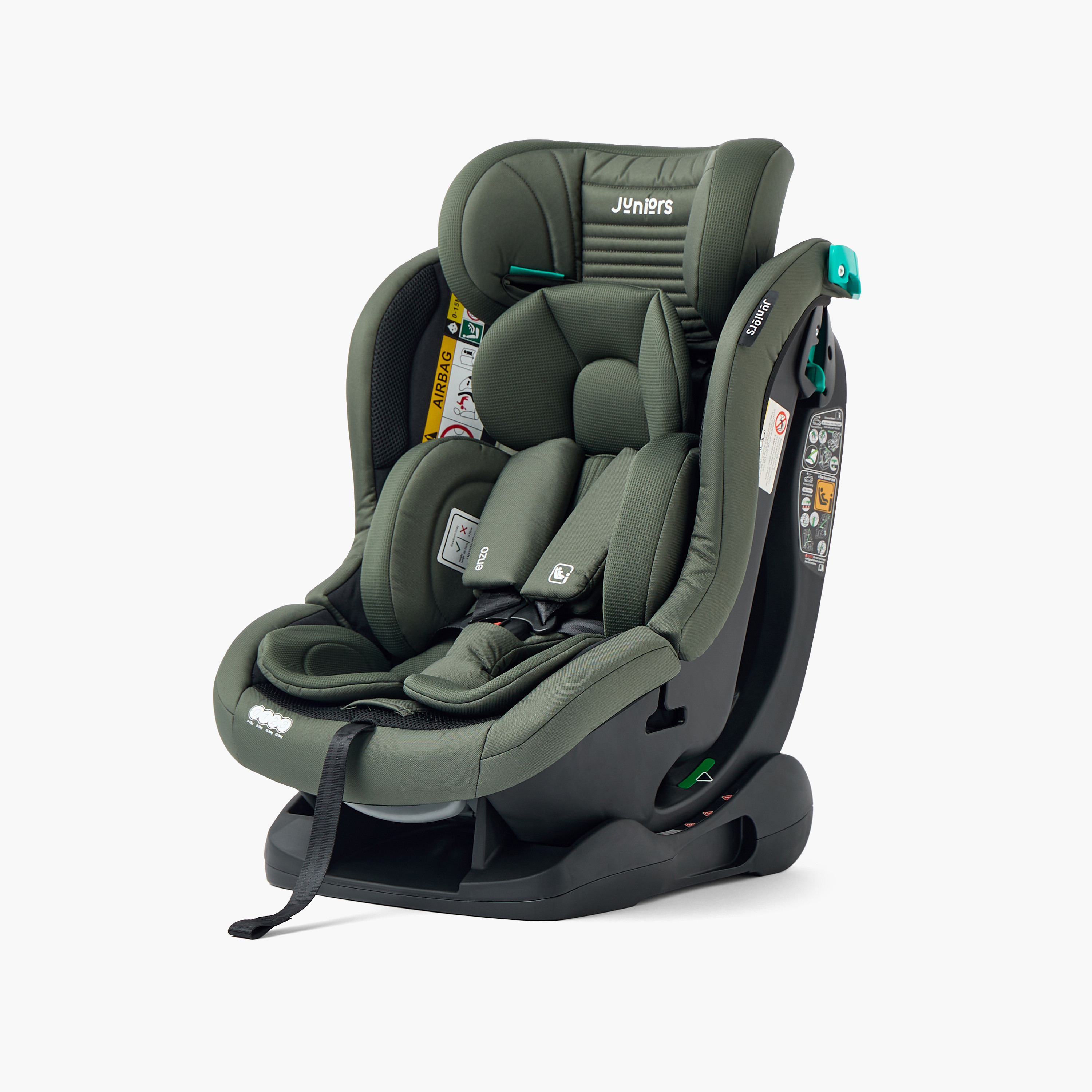 Juniors Enzo Baby Car Seat with Adjustable Headrest and Breathable Fabric-baby-gear-carseats-image-3