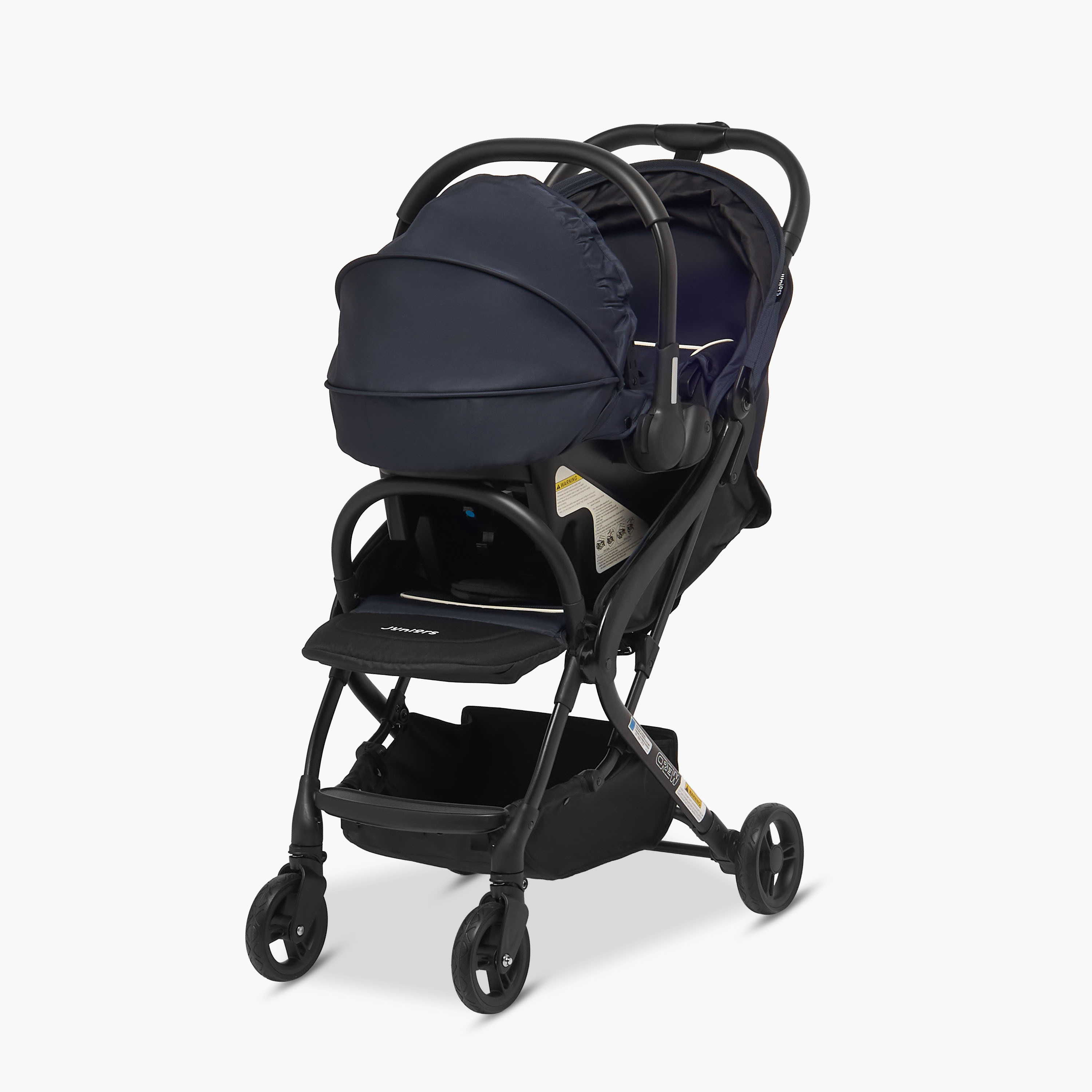 Juniors Crew Baby Travel System with Safety Harness, Stroller-baby-gear-strollersandprams-travelsystems-image-2