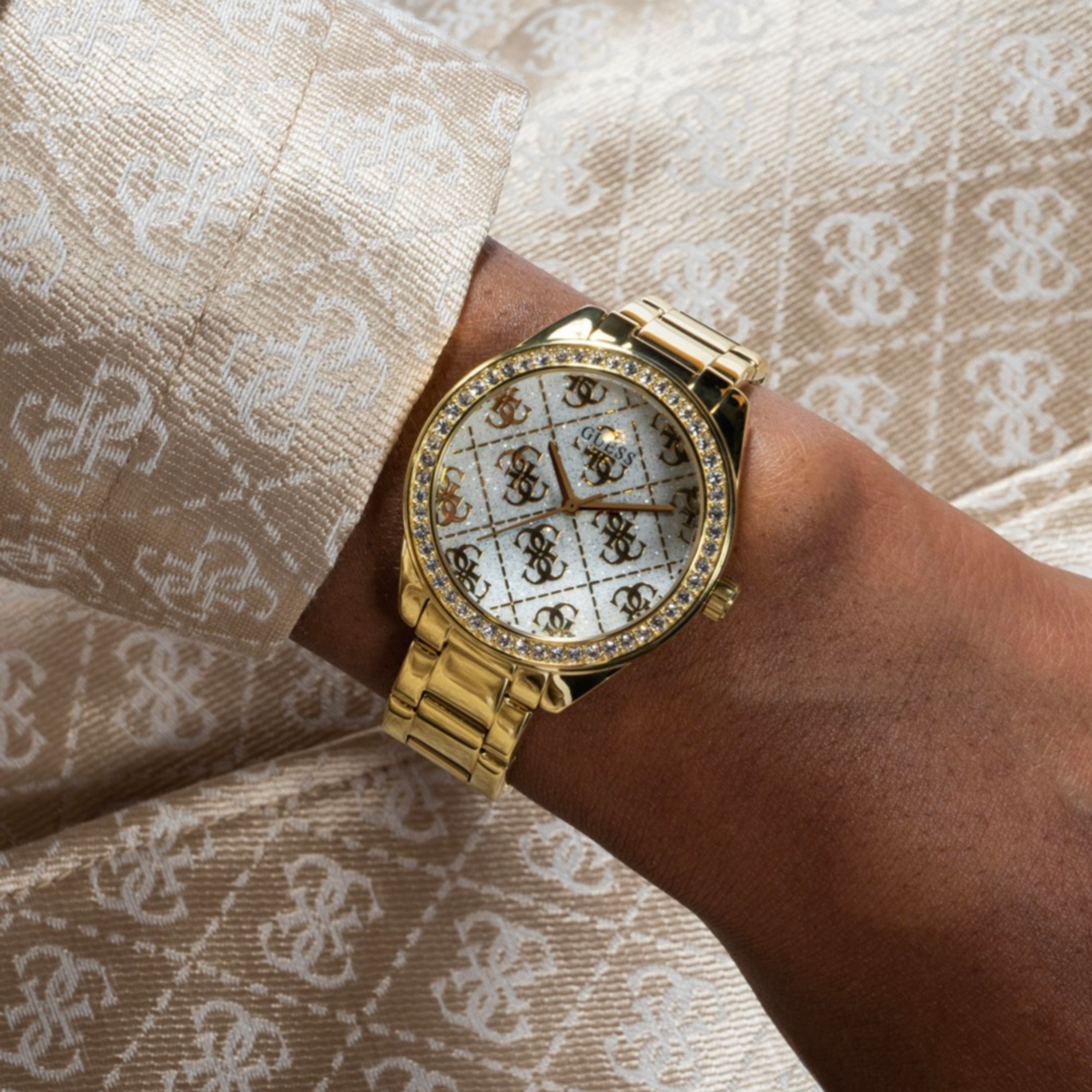 جيس ساعة نسائية ذهبية مرصعة بالكريستال-women-watchesandjewellery-watches-image-4