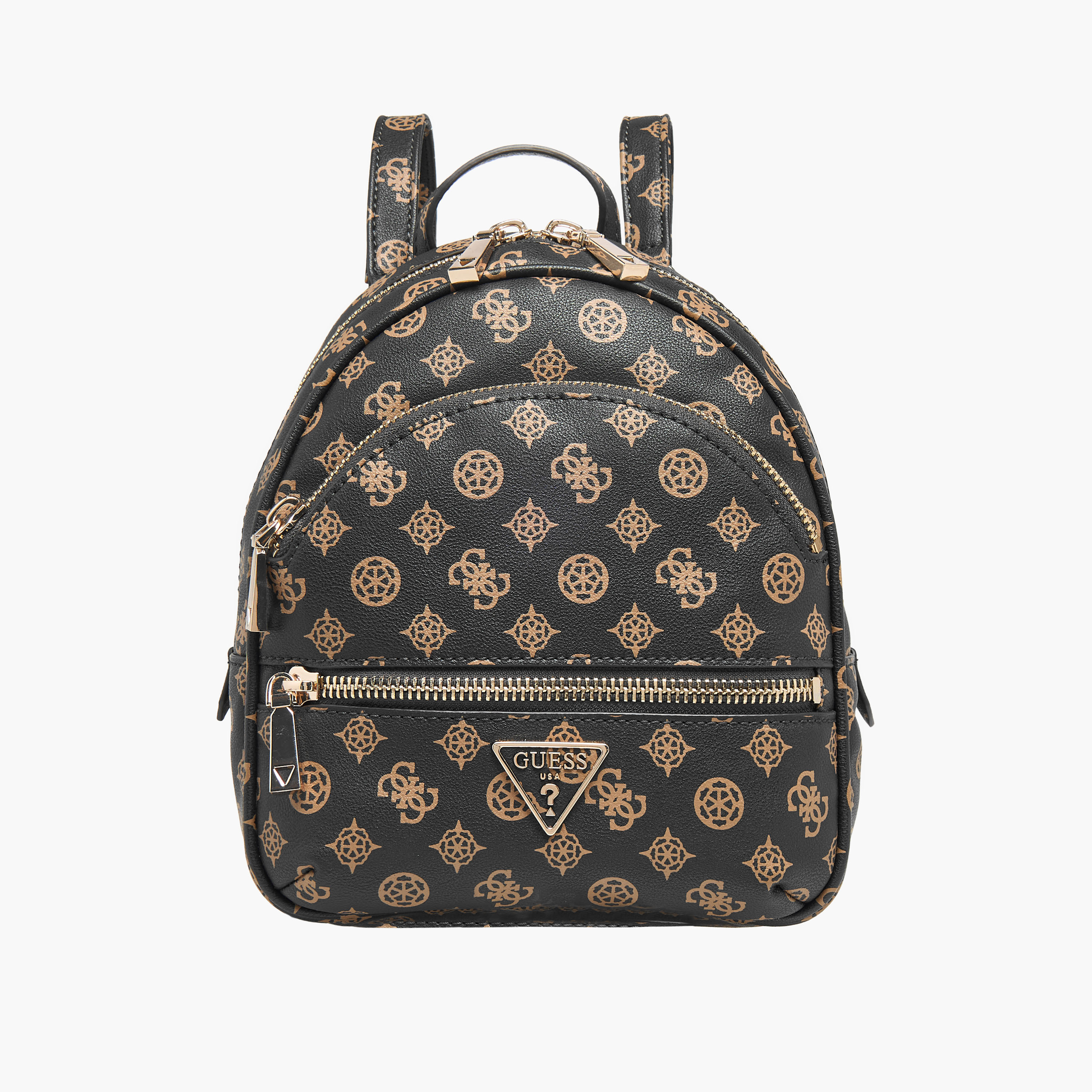 Guess Manhattan Monogram Print Backpack with Zip Closure-women-bagsandwallets-backpacks-image-1