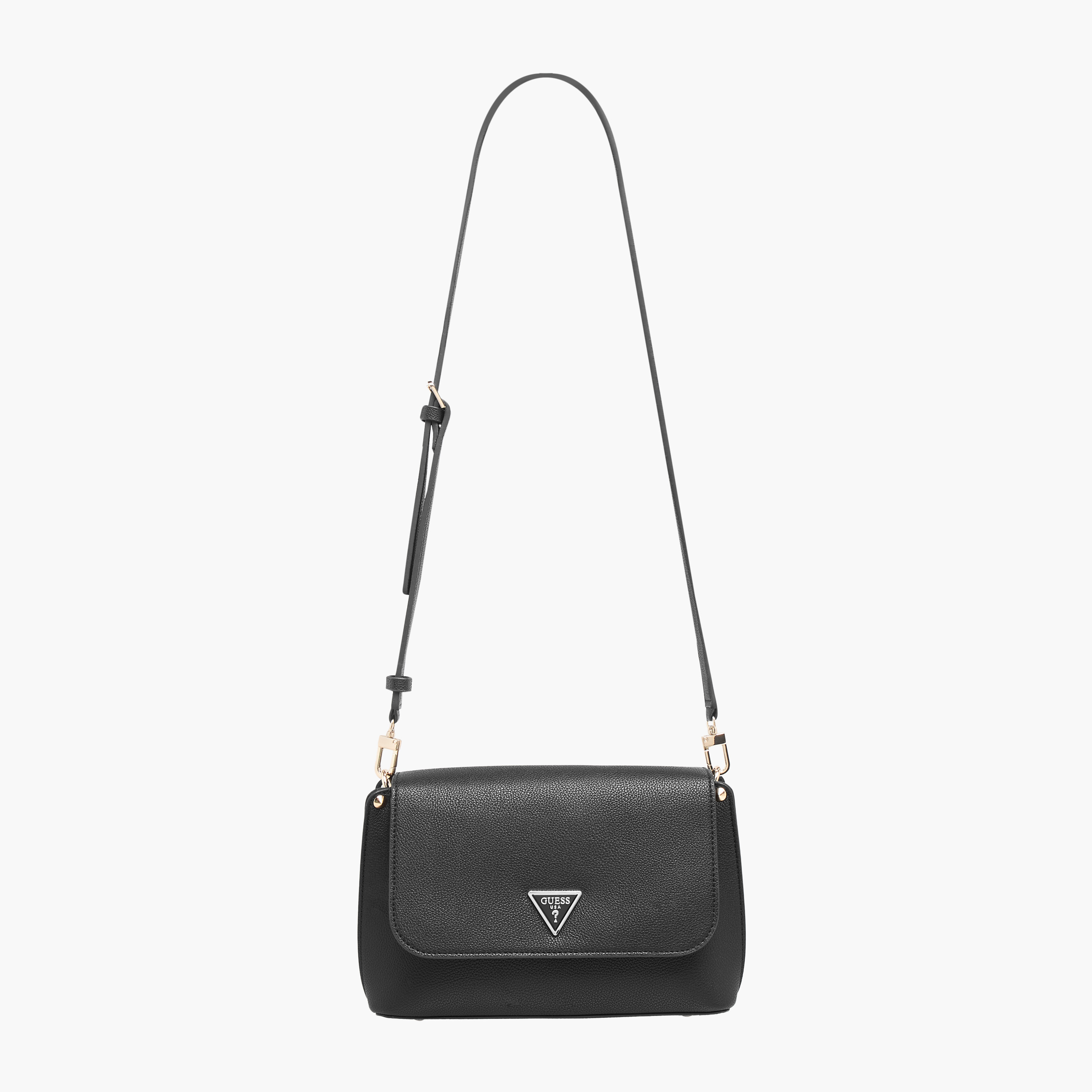 Guess Meridian Textured Crossbody Bag with Button Closure-women-bagsandwallets-handbags-image-3