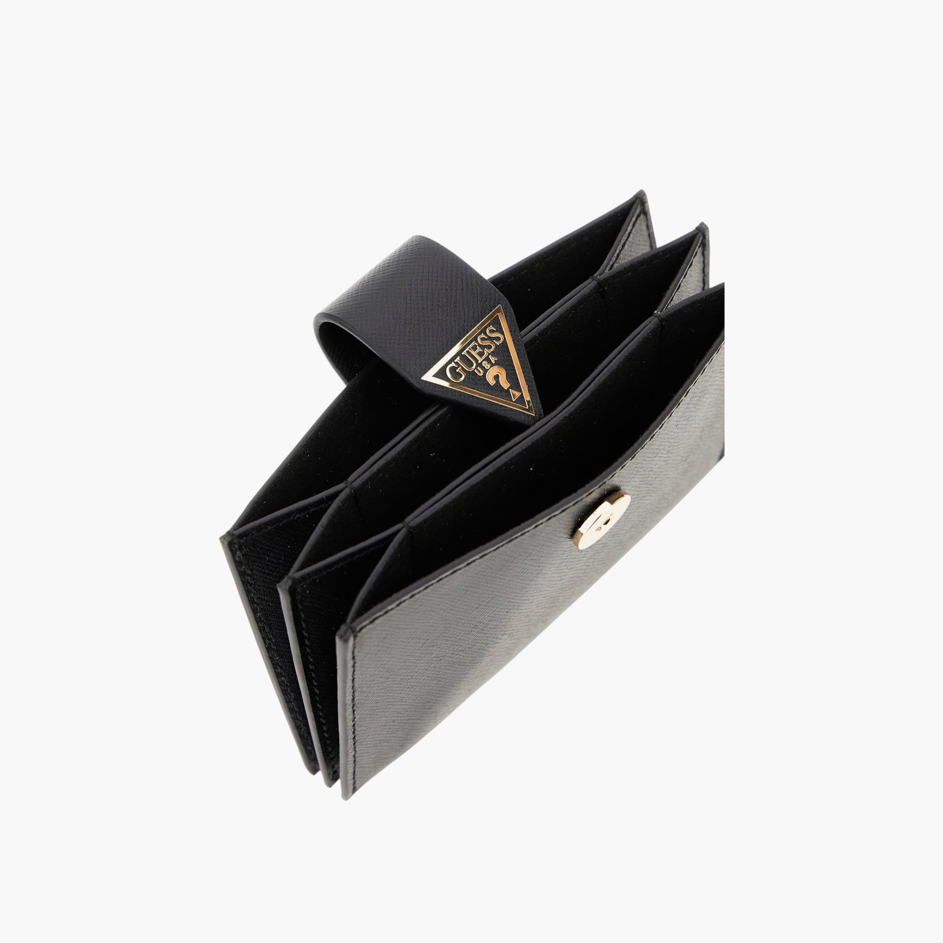 Guess MIRIAM CARDCASE Textured Card Case with Flap Closure-women-bagsandwallets-handbags-image-3