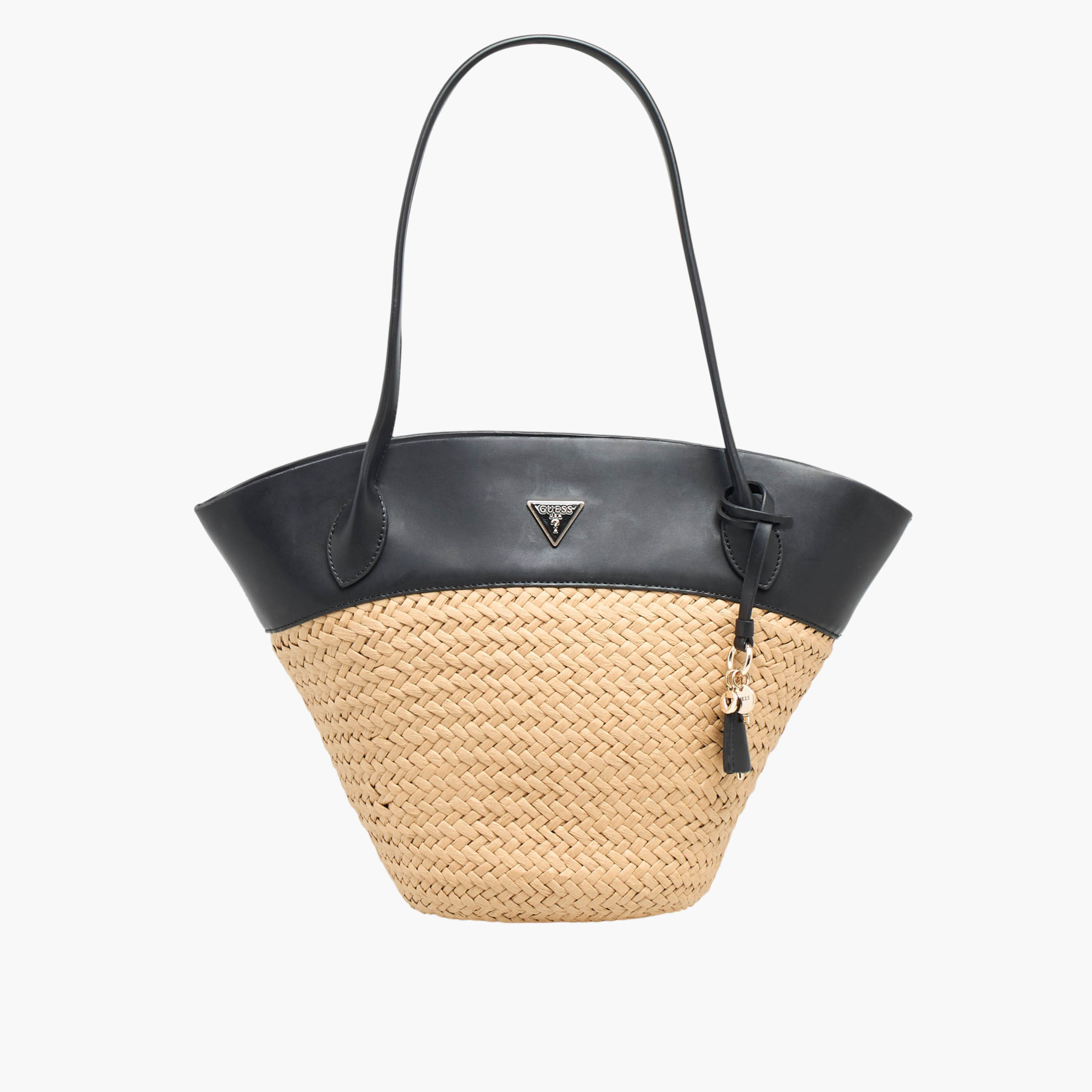 Guess Venere Weave Textured Tote Bag with Handles-women-bagsandwallets-handbags-image-1