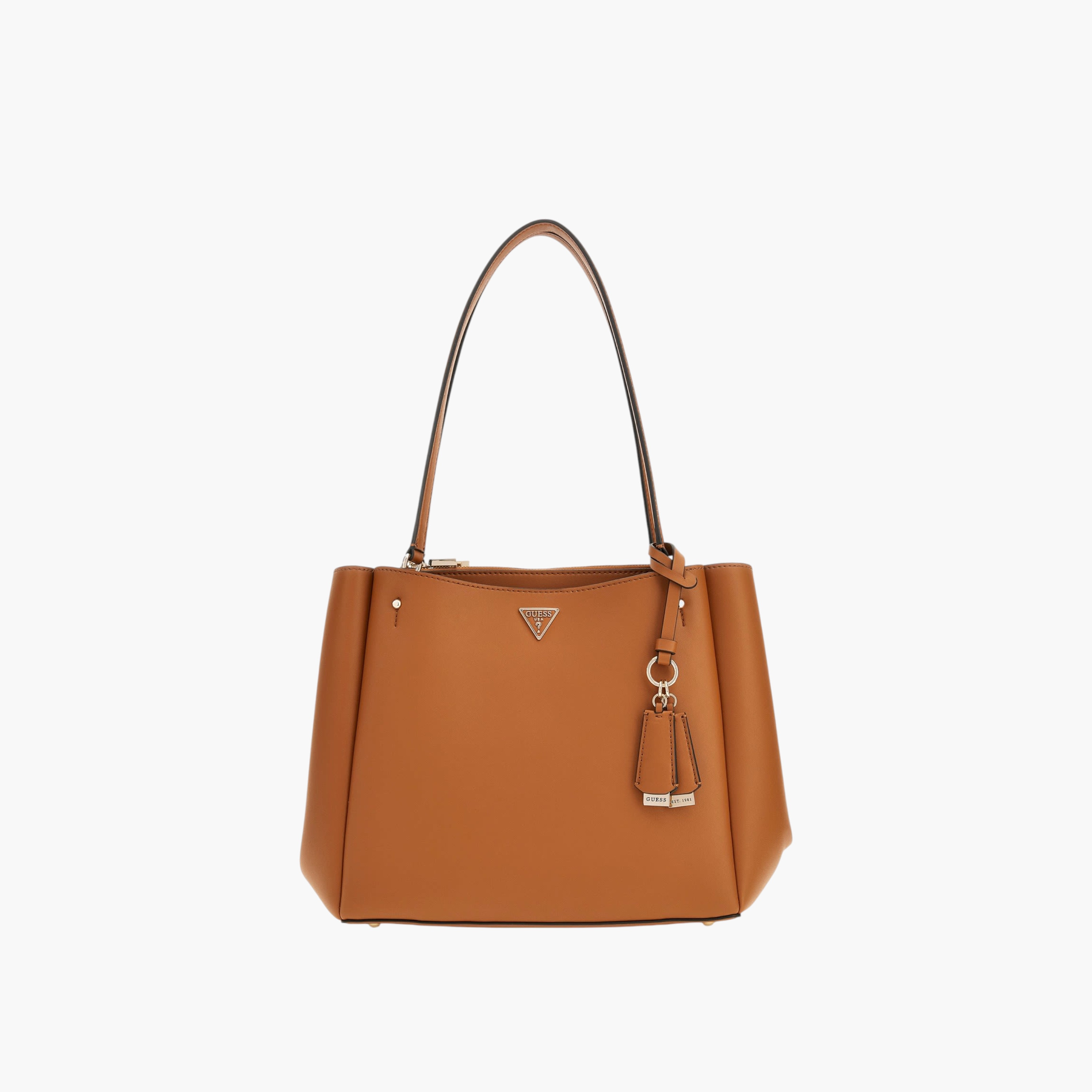 Guess TALENT Structured Tote Bag with Charm-women-bagsandwallets-handbags-image-1