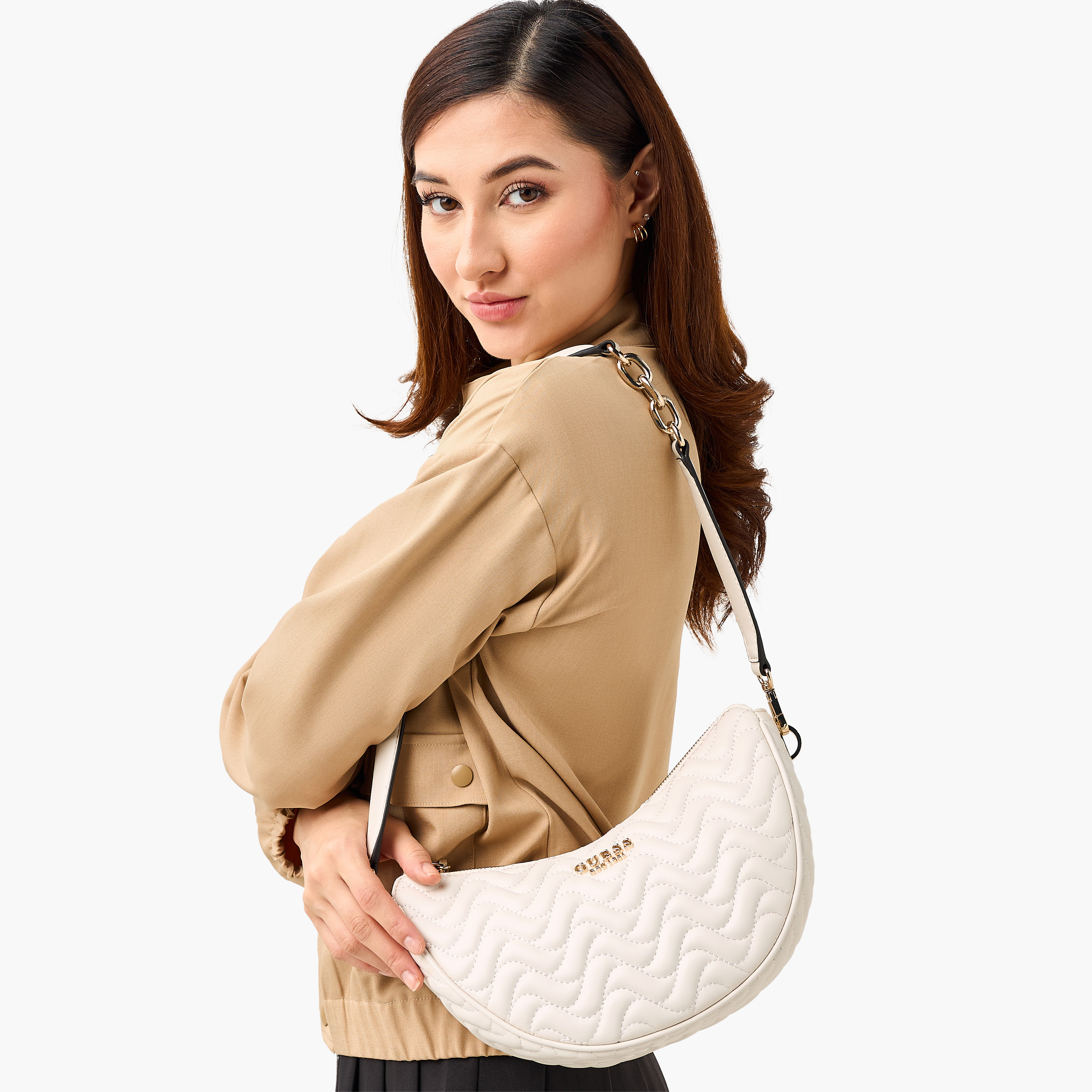 Guess Melisandra Quilted Shoulder Bag with Handle-women-bagsandwallets-handbags-image-2