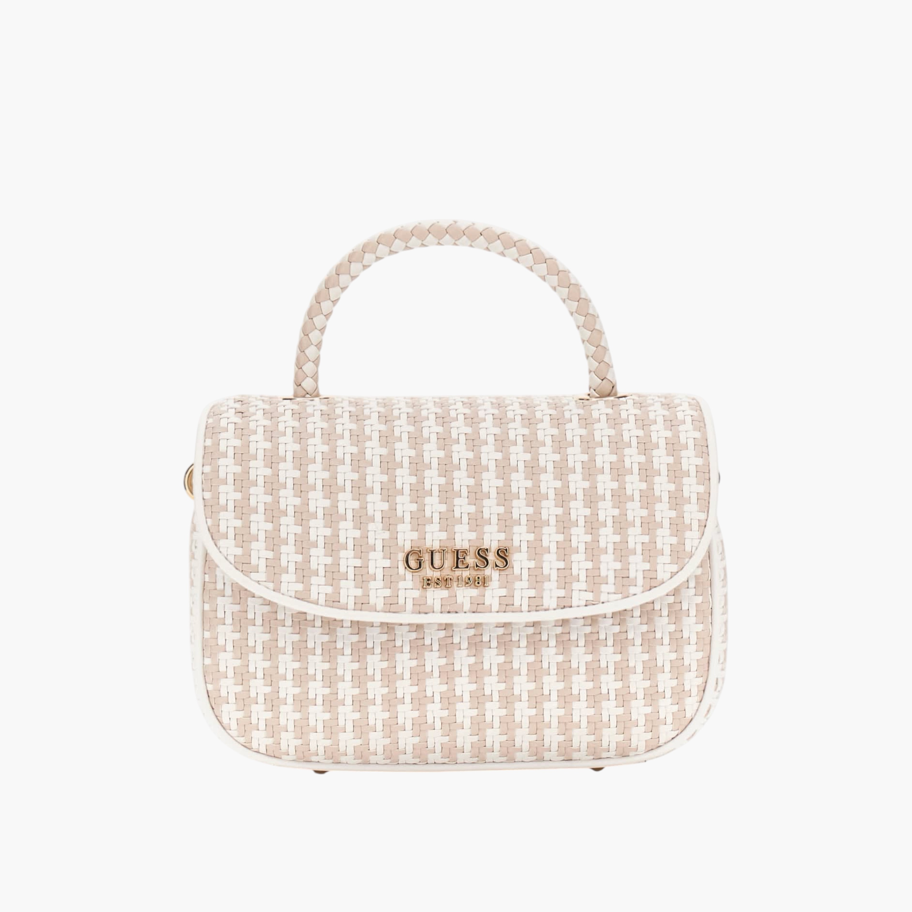 Guess MIREMA Woven Top Handle Flap Bag-women-bagsandwallets-handbags-image-1