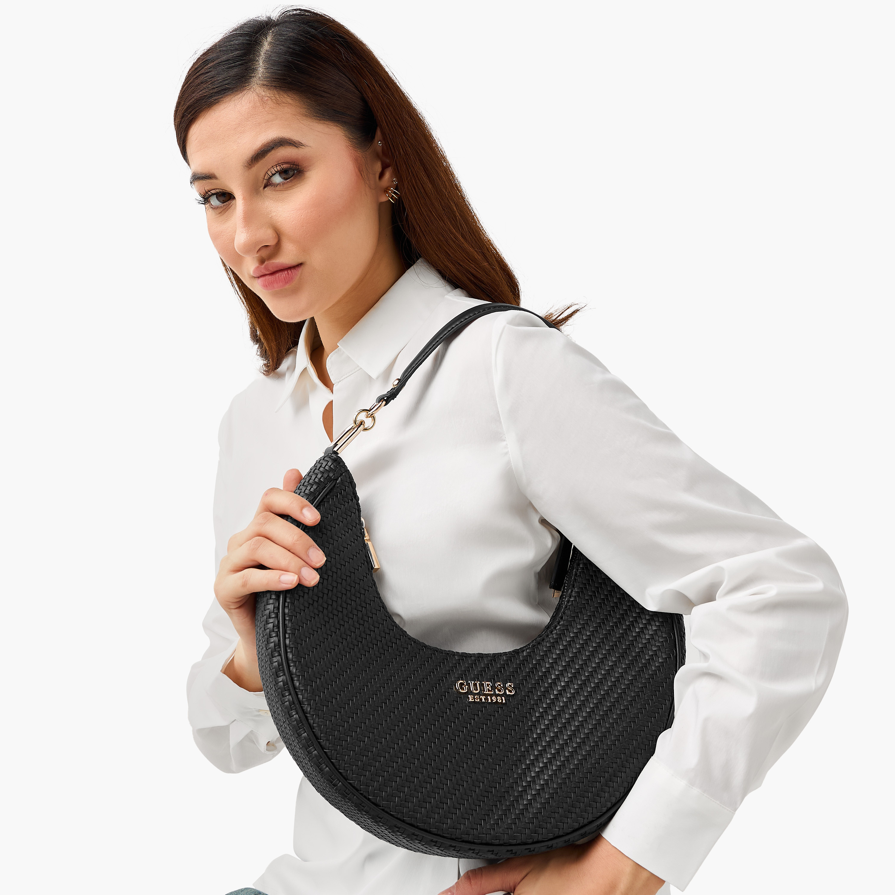 Guess Mirema Weave Textured Hobo Bag with Handle-women-bagsandwallets-handbags-image-2