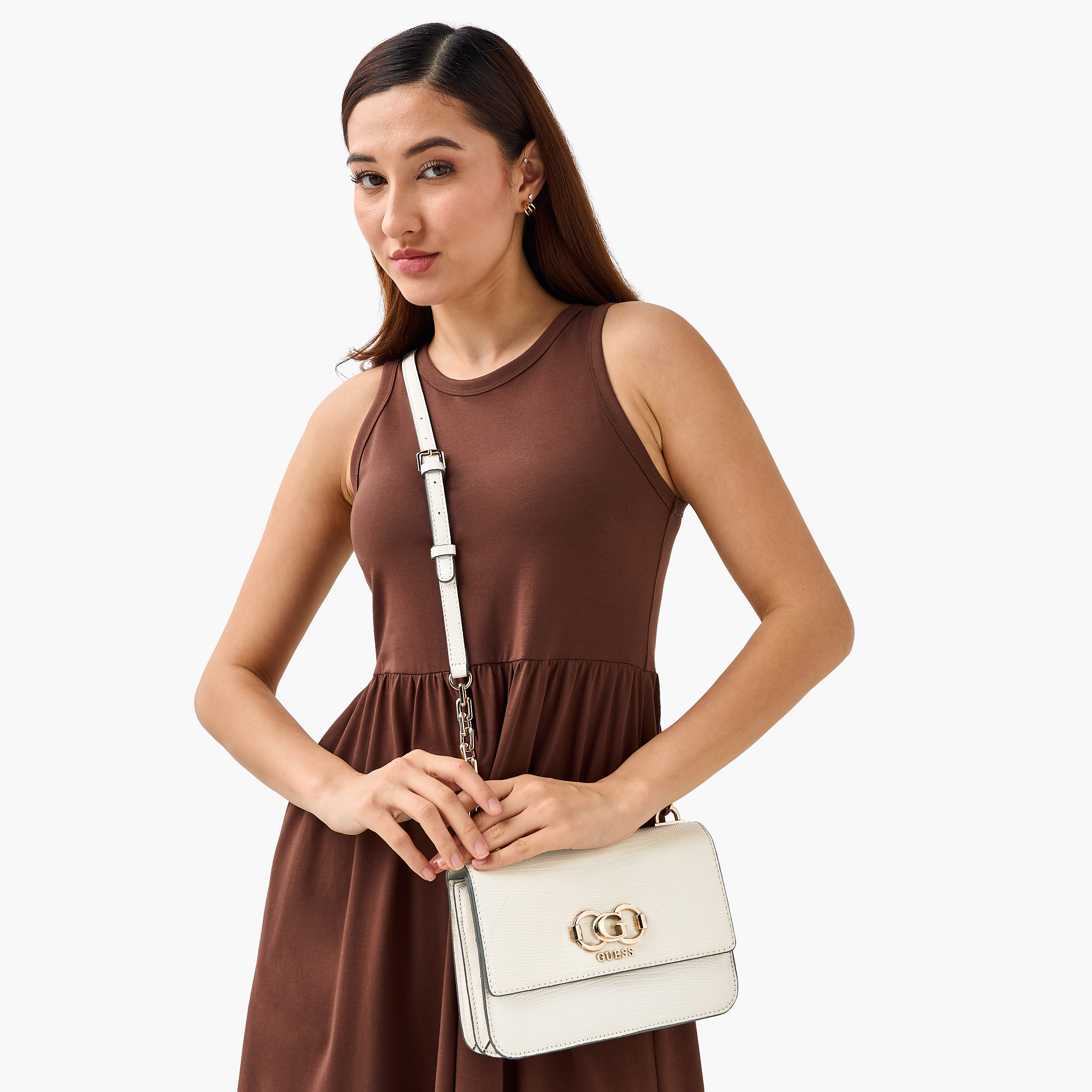 Guess Salinge Animal Textured Crossbody Bag with Adjustable Strap-women-bagsandwallets-handbags-image-2