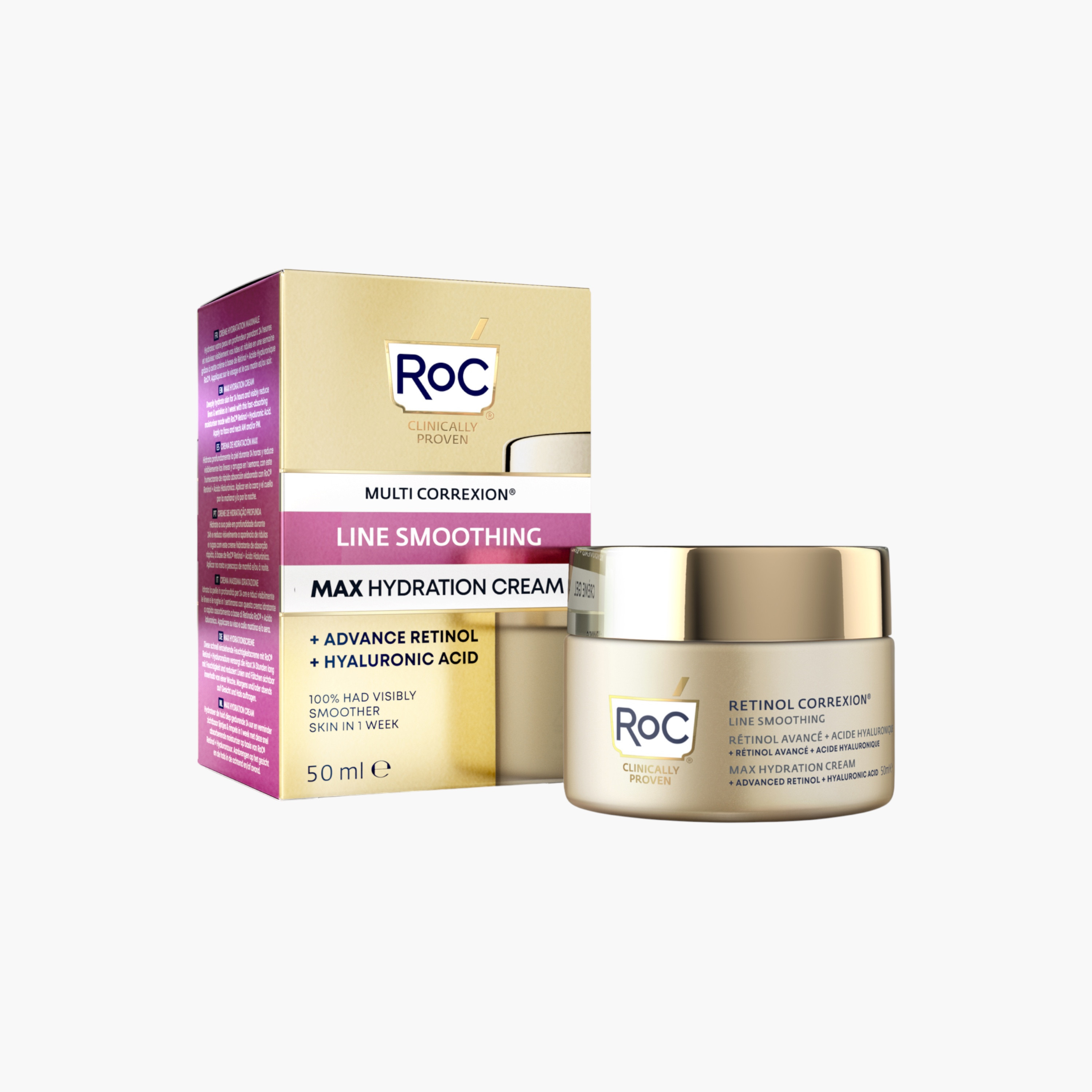 ROC Retinol Line Smoothing Hydration Cream-beautyandpersonalcare-skin-treatmentsandserums-image-2