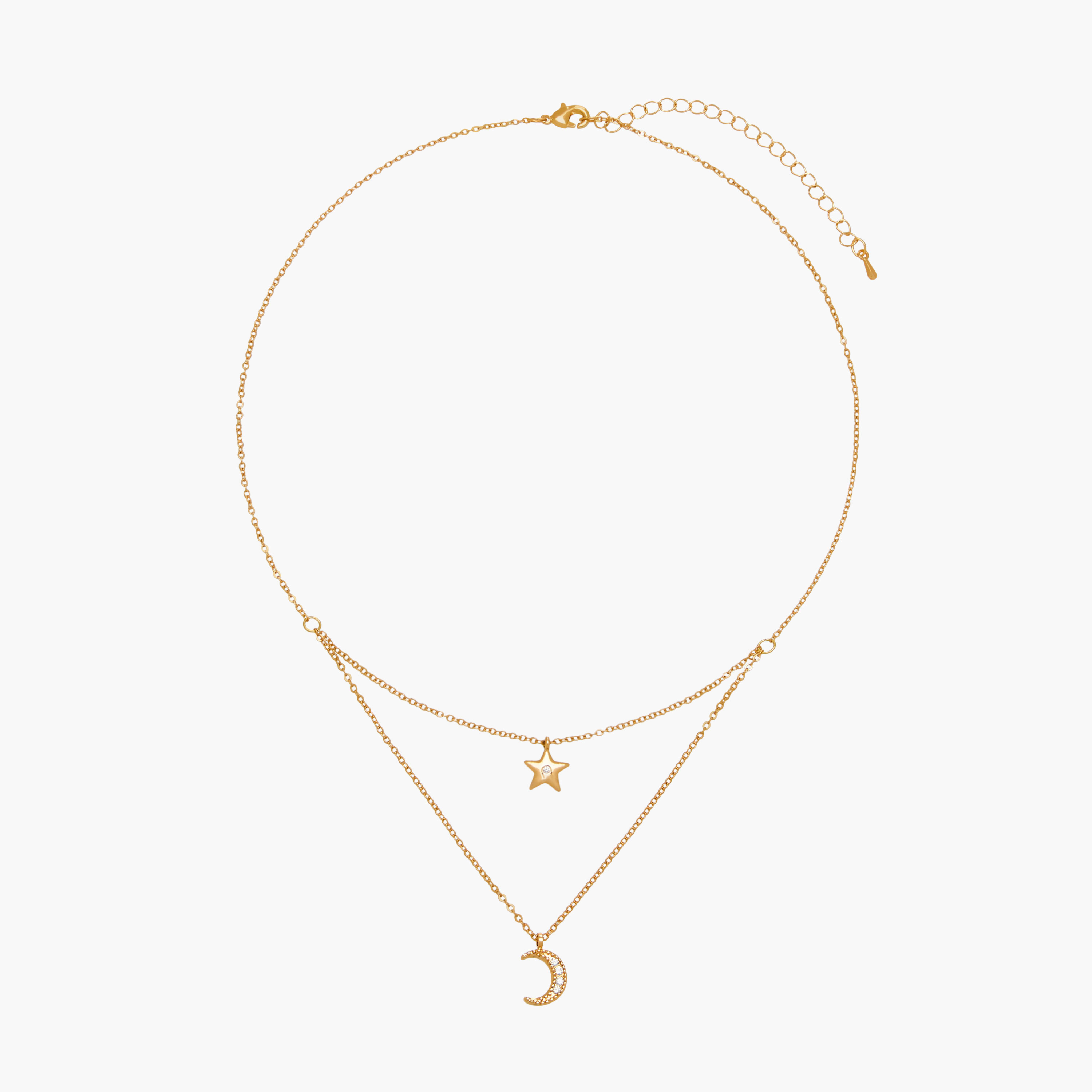 Charmz Layered Necklace with Lobster Clasp Closure-girls-accessories-jewellery-image-1