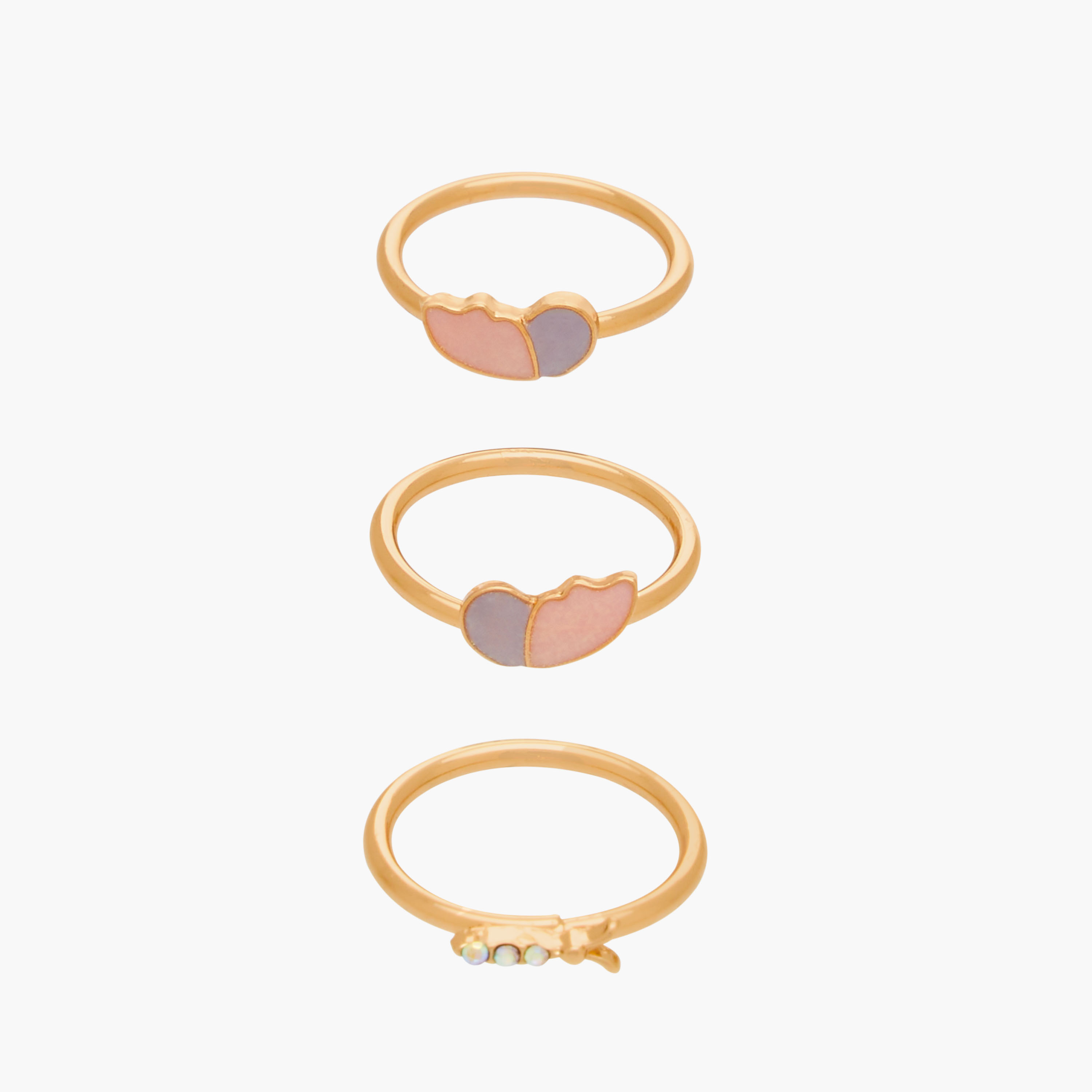 Pack of 3 Charmz Ring with Embellishments-girls-accessories-jewellery-image-1