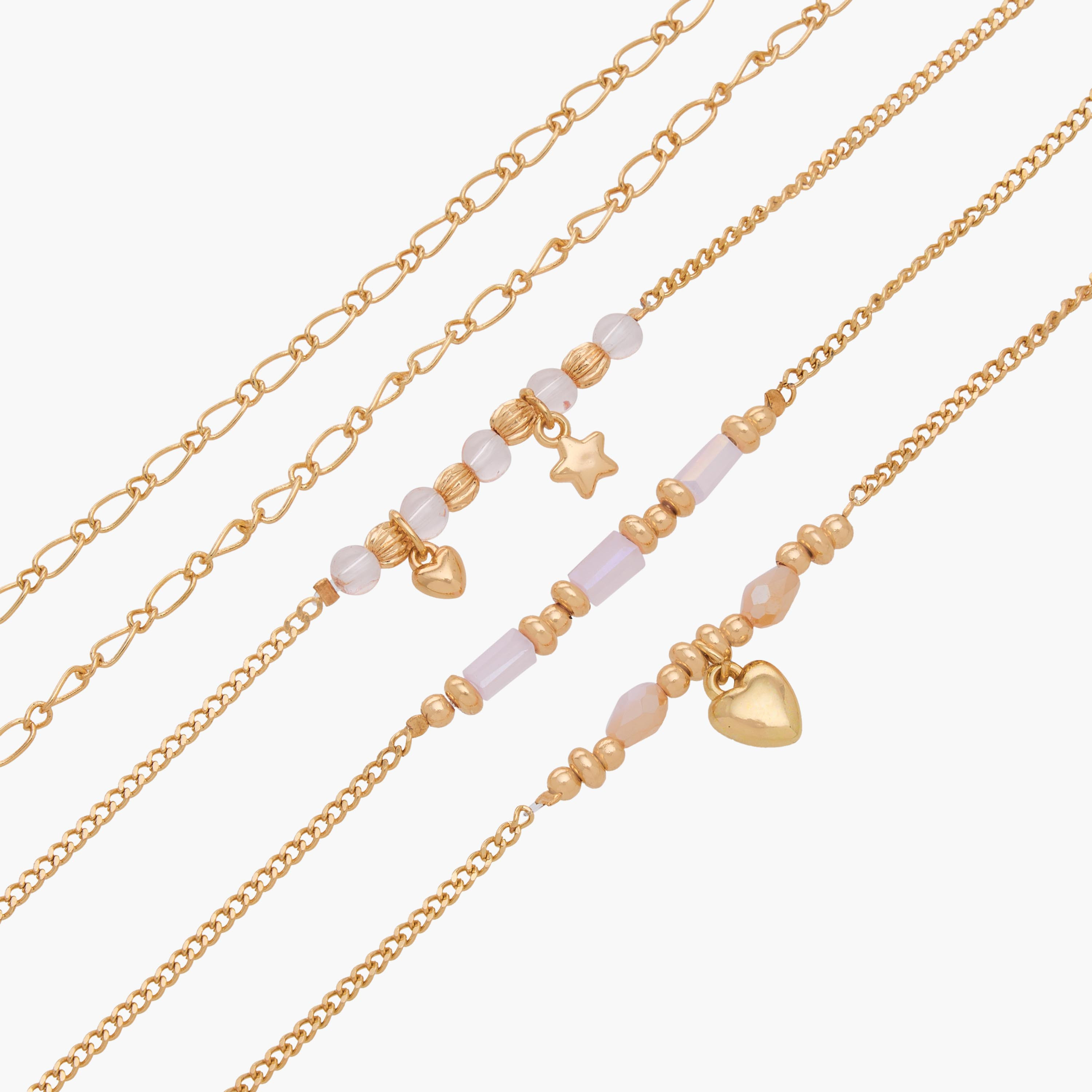 Pack of 5 Charmz Bracelet with Charm Details-girls-accessories-jewellery-image-12